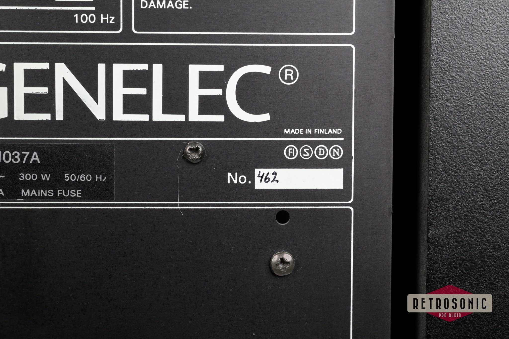 Genelec 1037A 3-Way Monitor pair. New woofers.
