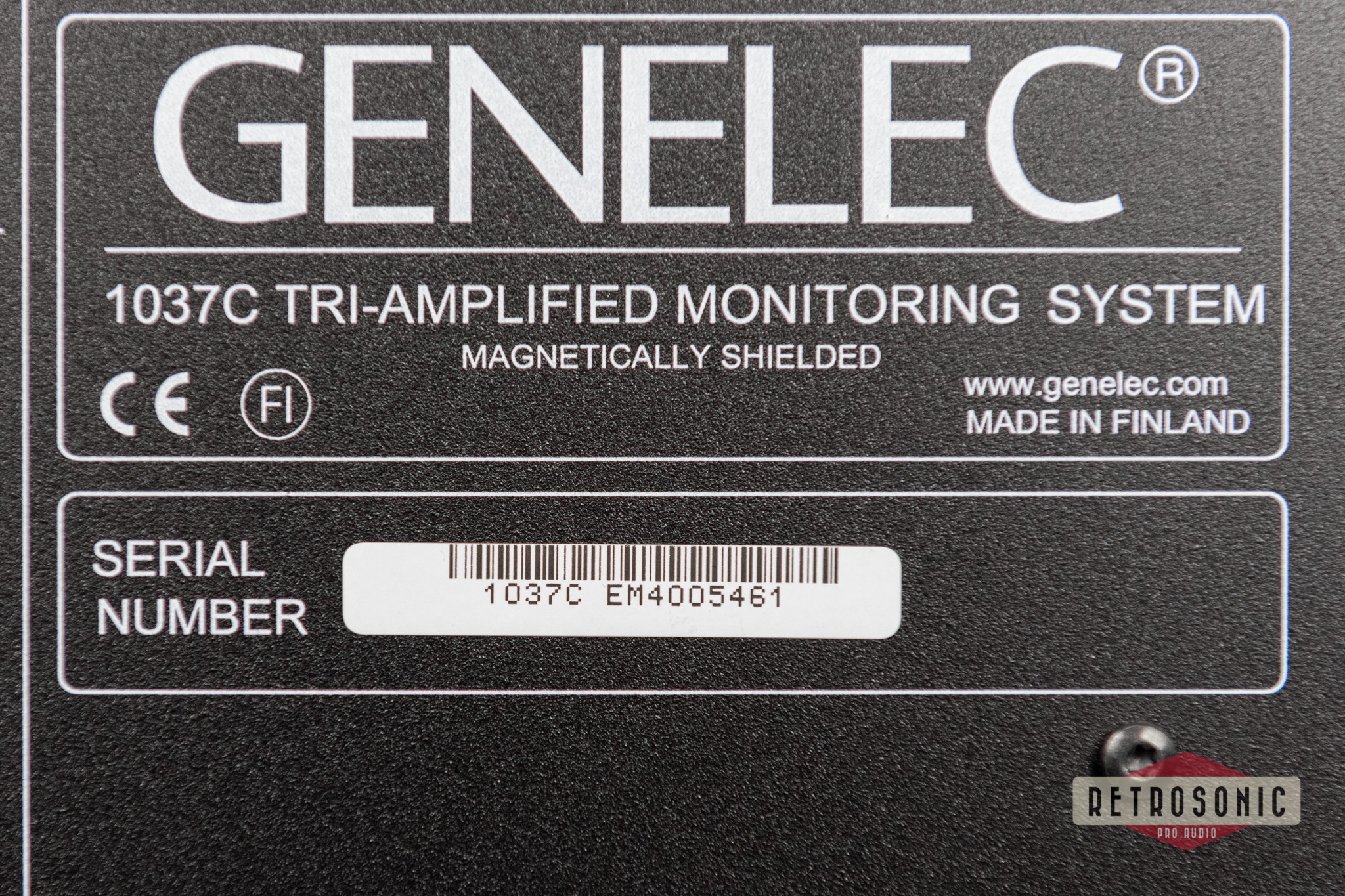 Genelec 1037C 3-Way Active Studio Monitor pair #1