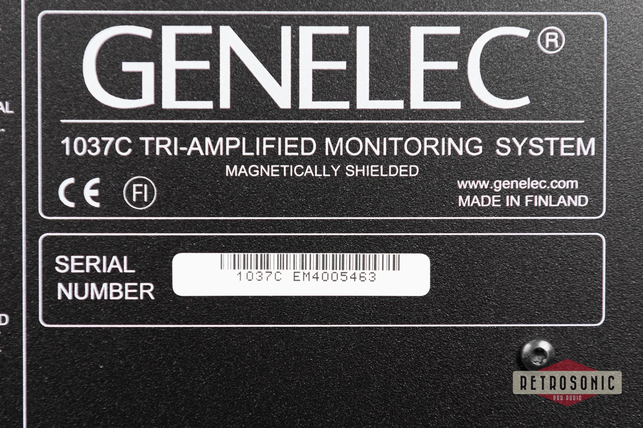Genelec 1037C 3-Way Active Studio Monitor pair #2