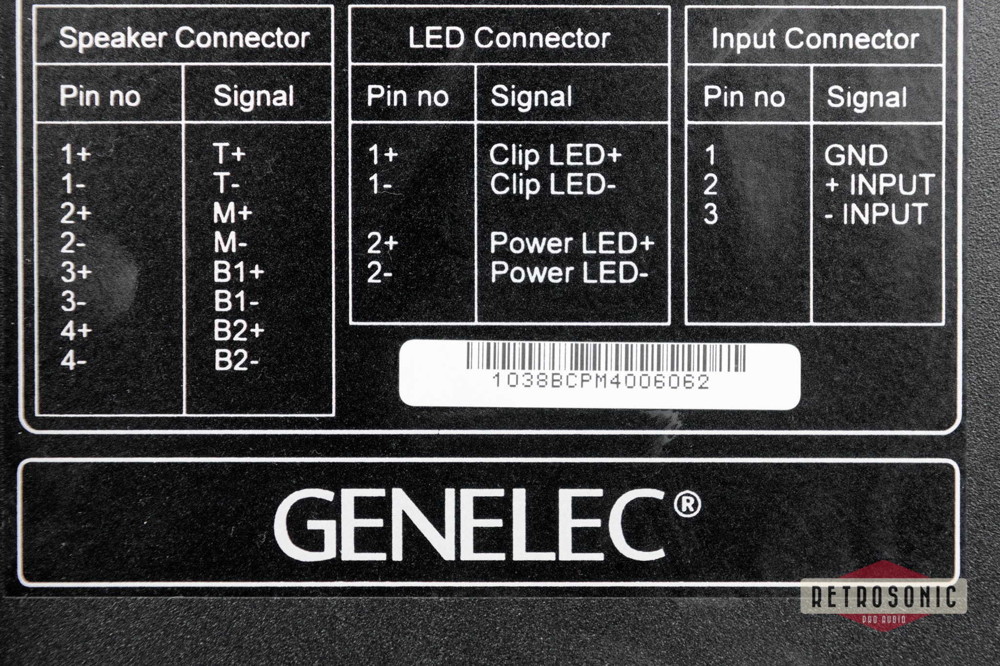 Genelec 1038BC Tri-amplified Active Monitoring System single unit #2