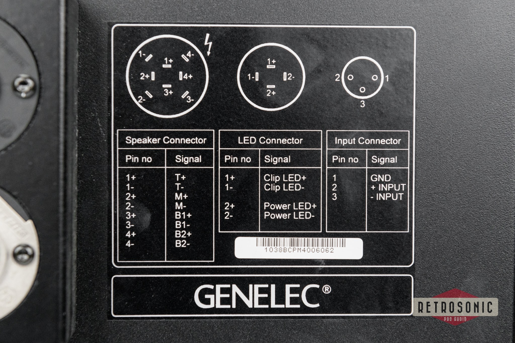 Genelec 1038BC Tri-amplified Active Monitoring System single unit #3