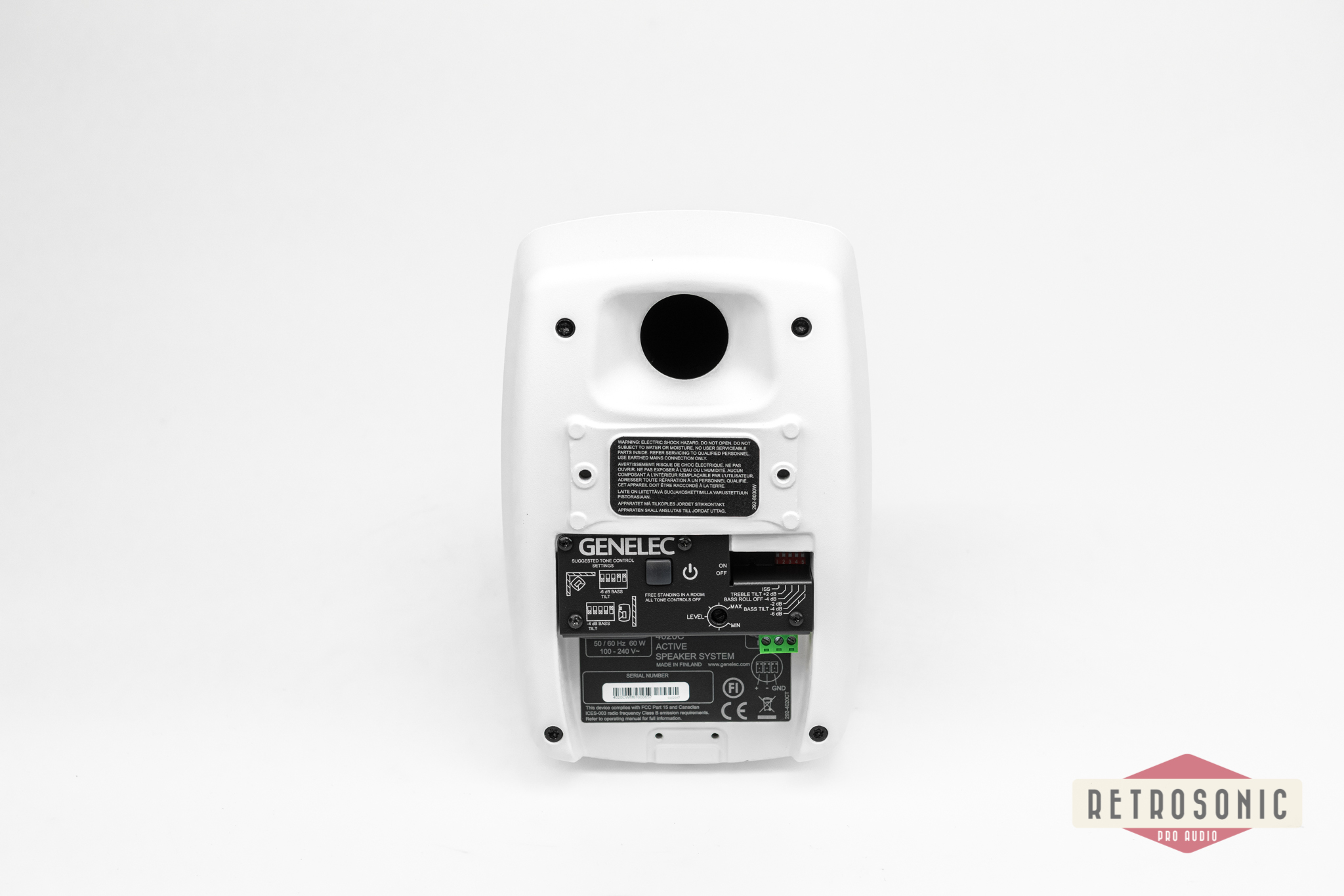 Genelec 4020BWM white paint finish (ex-demo)