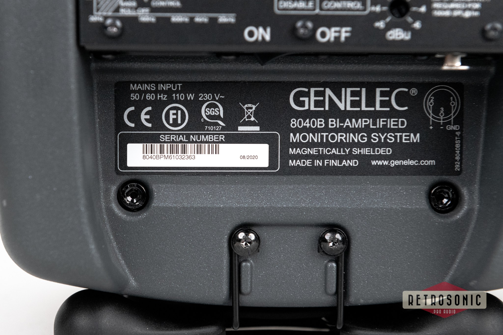 Genelec 8040A Active Studio Monitor pair