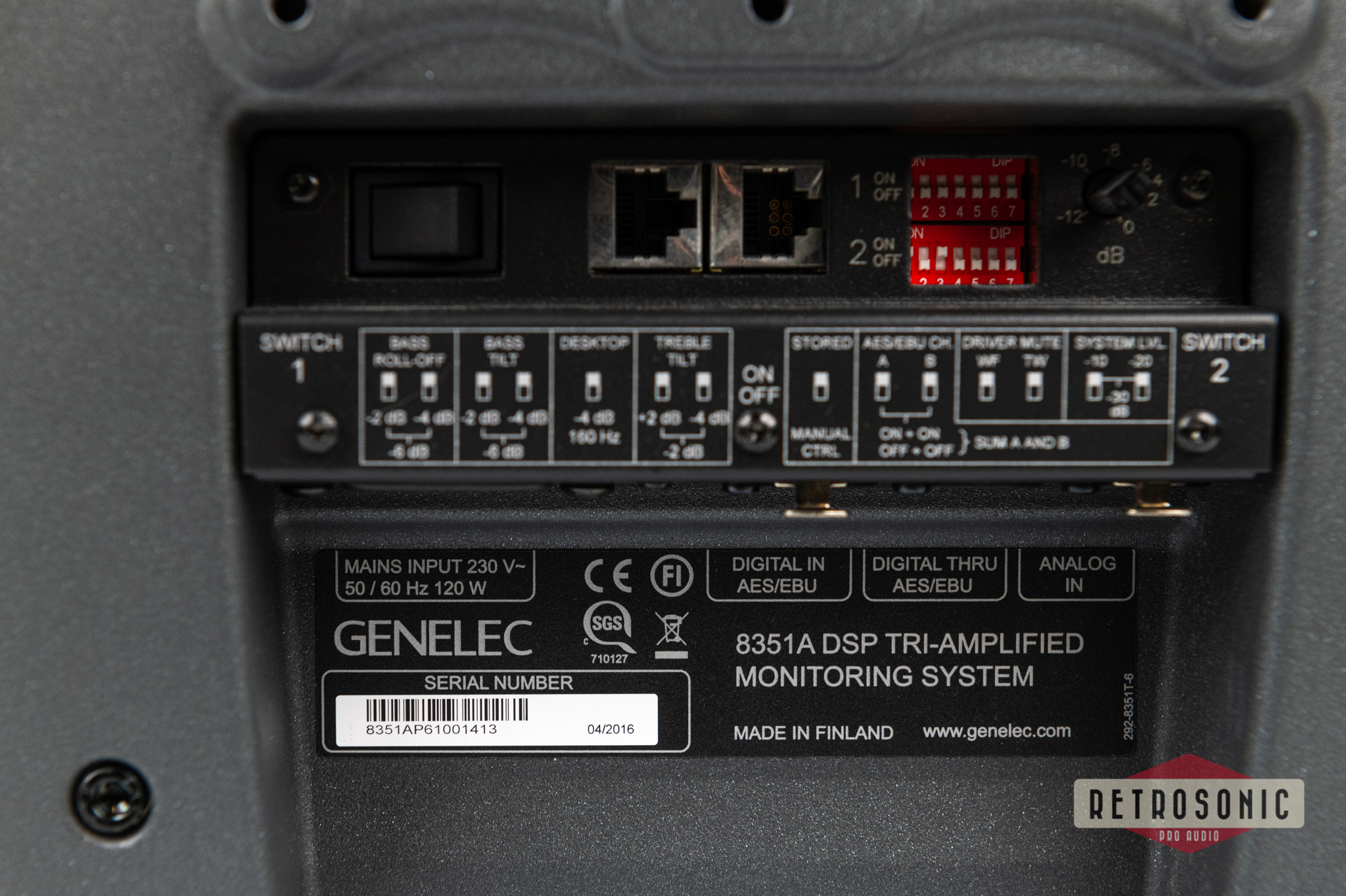 Genelec 8351A Active Studio Monitor Single Unit