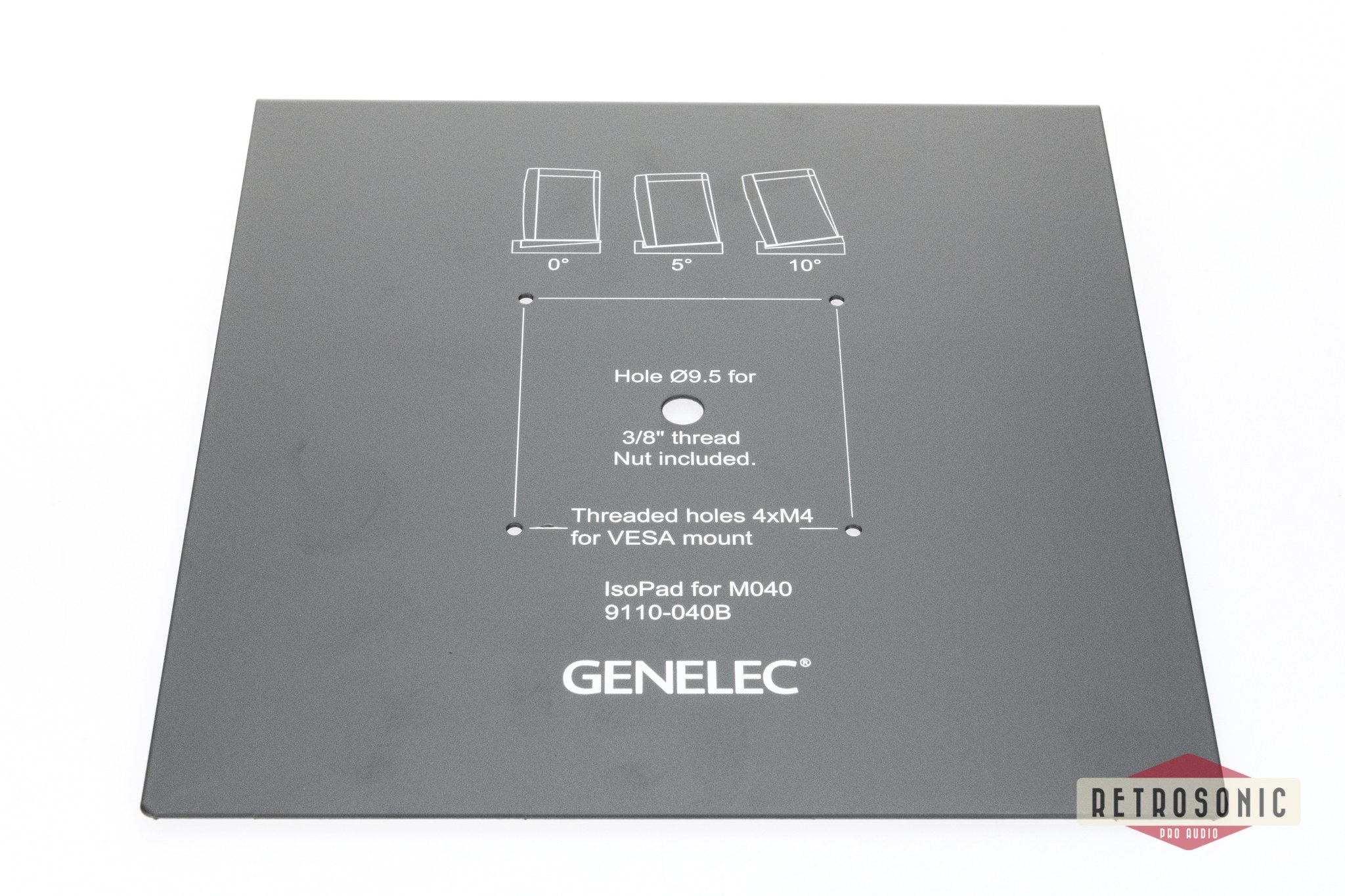 Genelec IsoPad for M040 with 0-5-10 degrees tilting