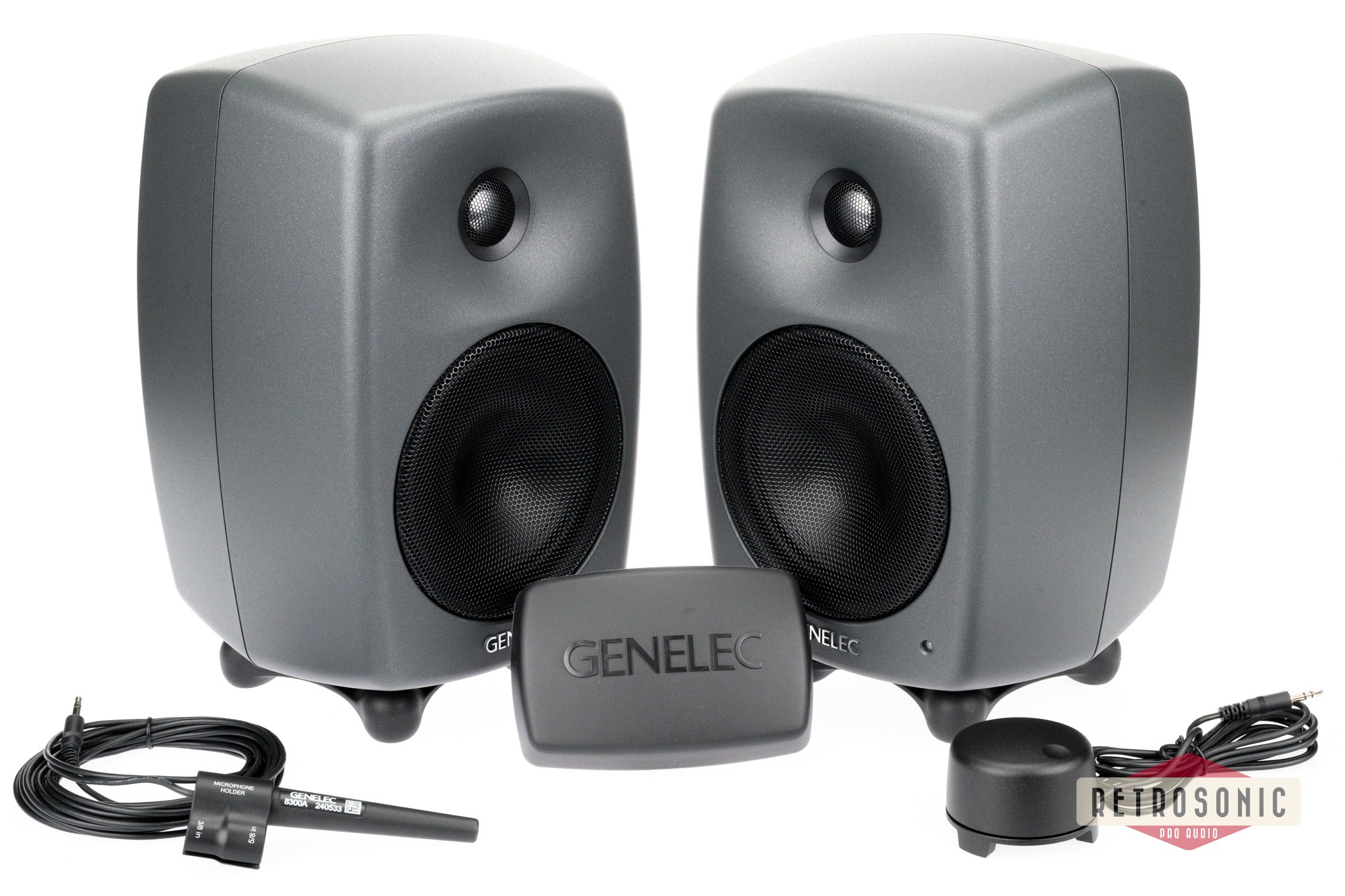 Genelec Stereo 8330AP bundle pack consisting of two 8330AP, GLM User kit and 9310BM volume control