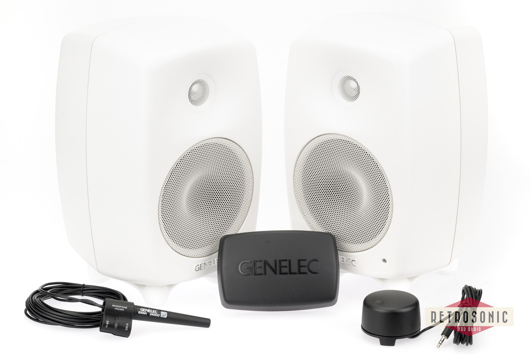 Genelec Stereo 8330AW bundle pack consisting of two 8330AW, GLM User kit and 9310BM volume control