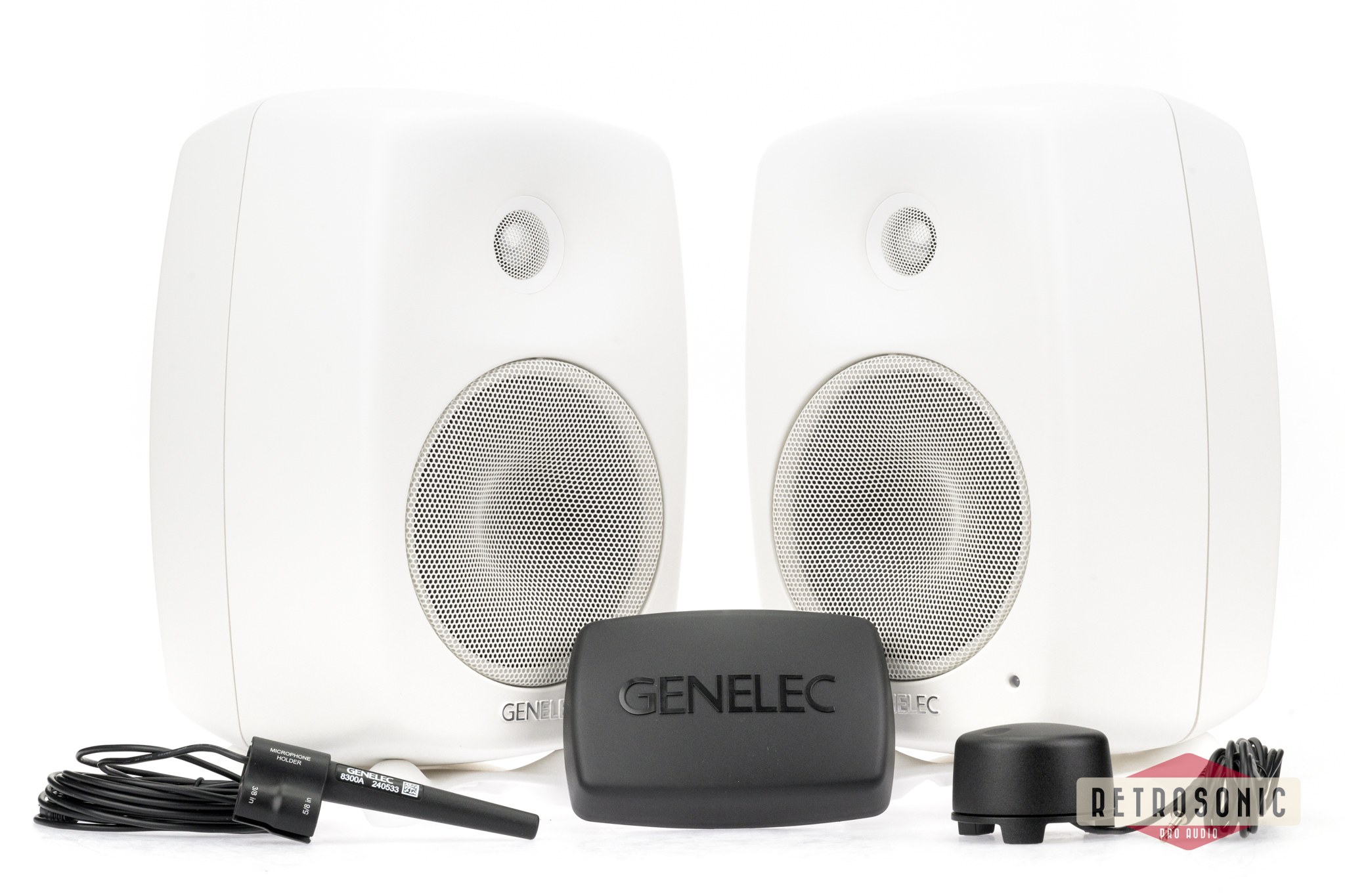 Genelec Stereo 8330AW bundle pack consisting of two 8330AW, GLM User kit and 9310BM volume control