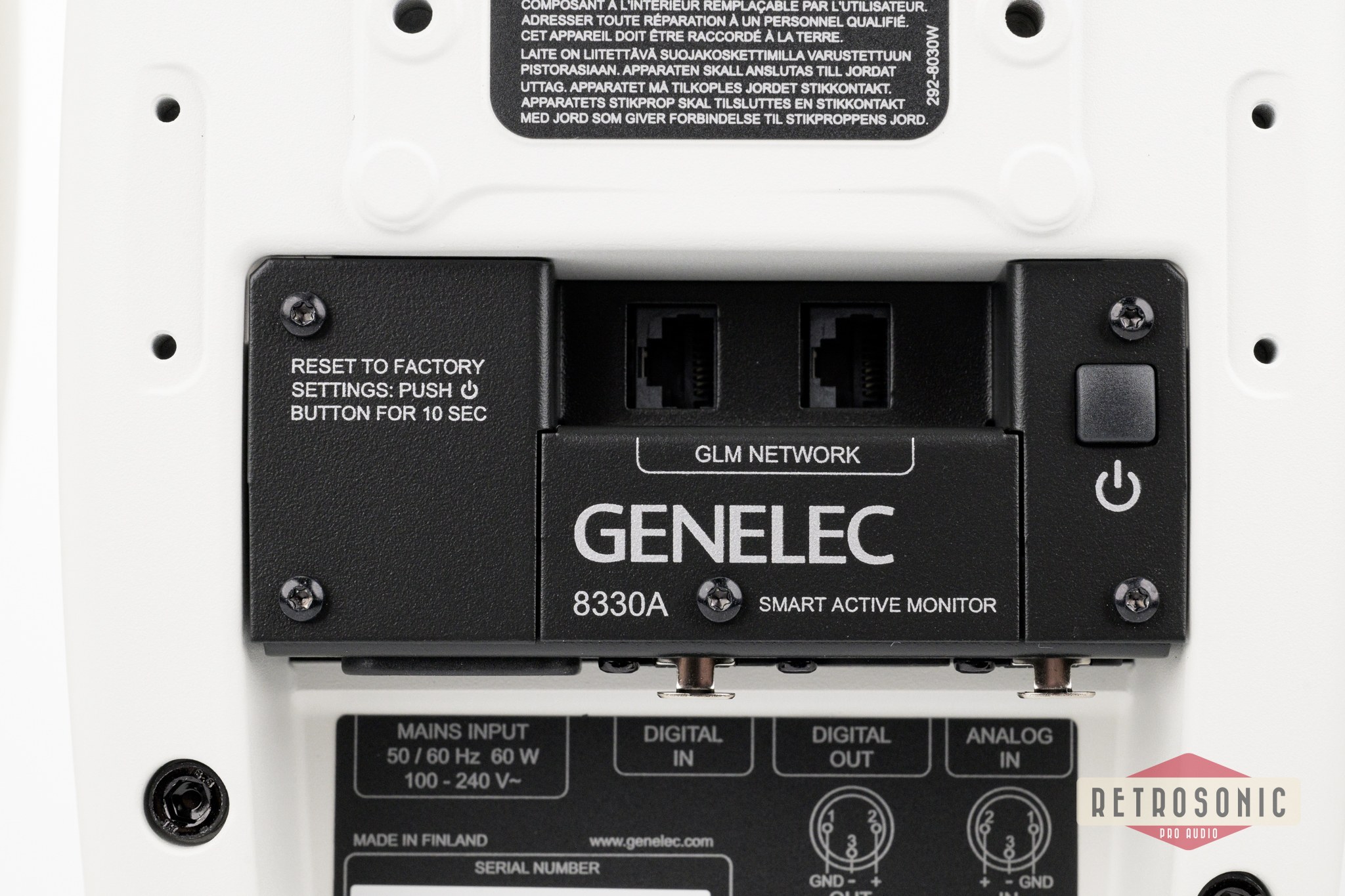 Genelec Stereo 8330AW bundle pack consisting of two 8330AW, GLM User kit and 9310BM volume control