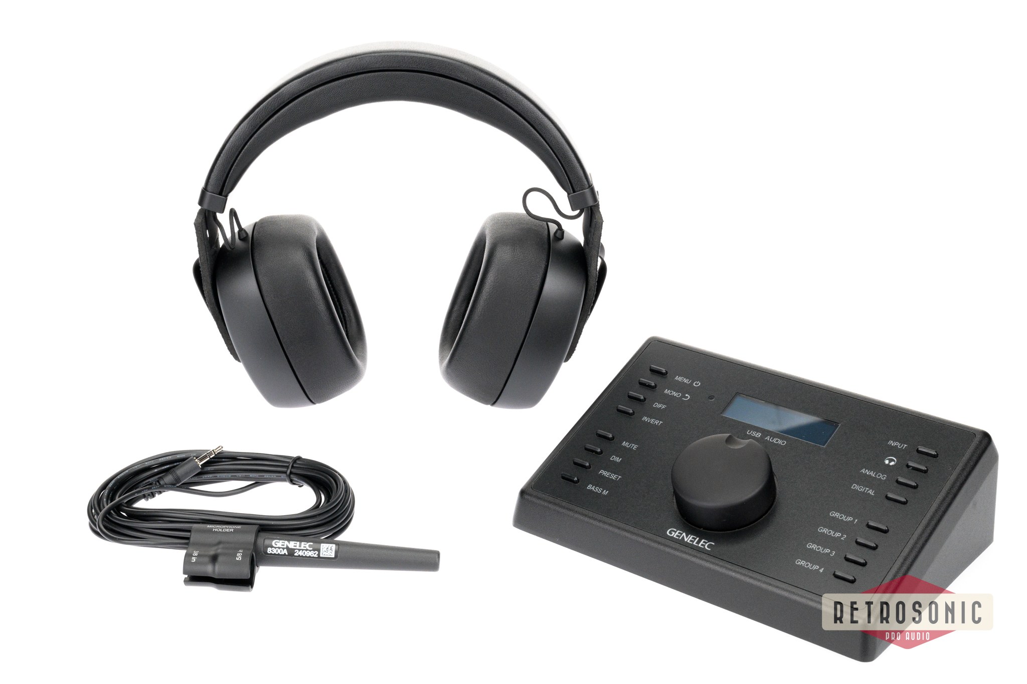 Genelec UNIO Personal Reference Monitoring (PRM) includes Genelec 9320A and Genelec 8550A