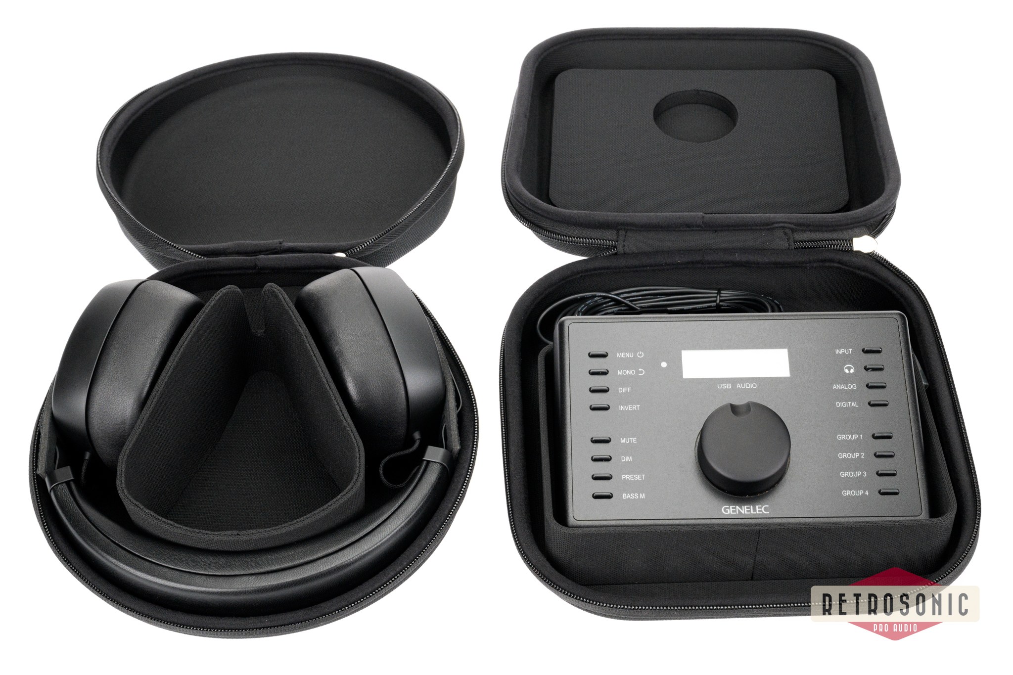 Genelec UNIO Personal Reference Monitoring (PRM) includes Genelec 9320A and Genelec 8550A