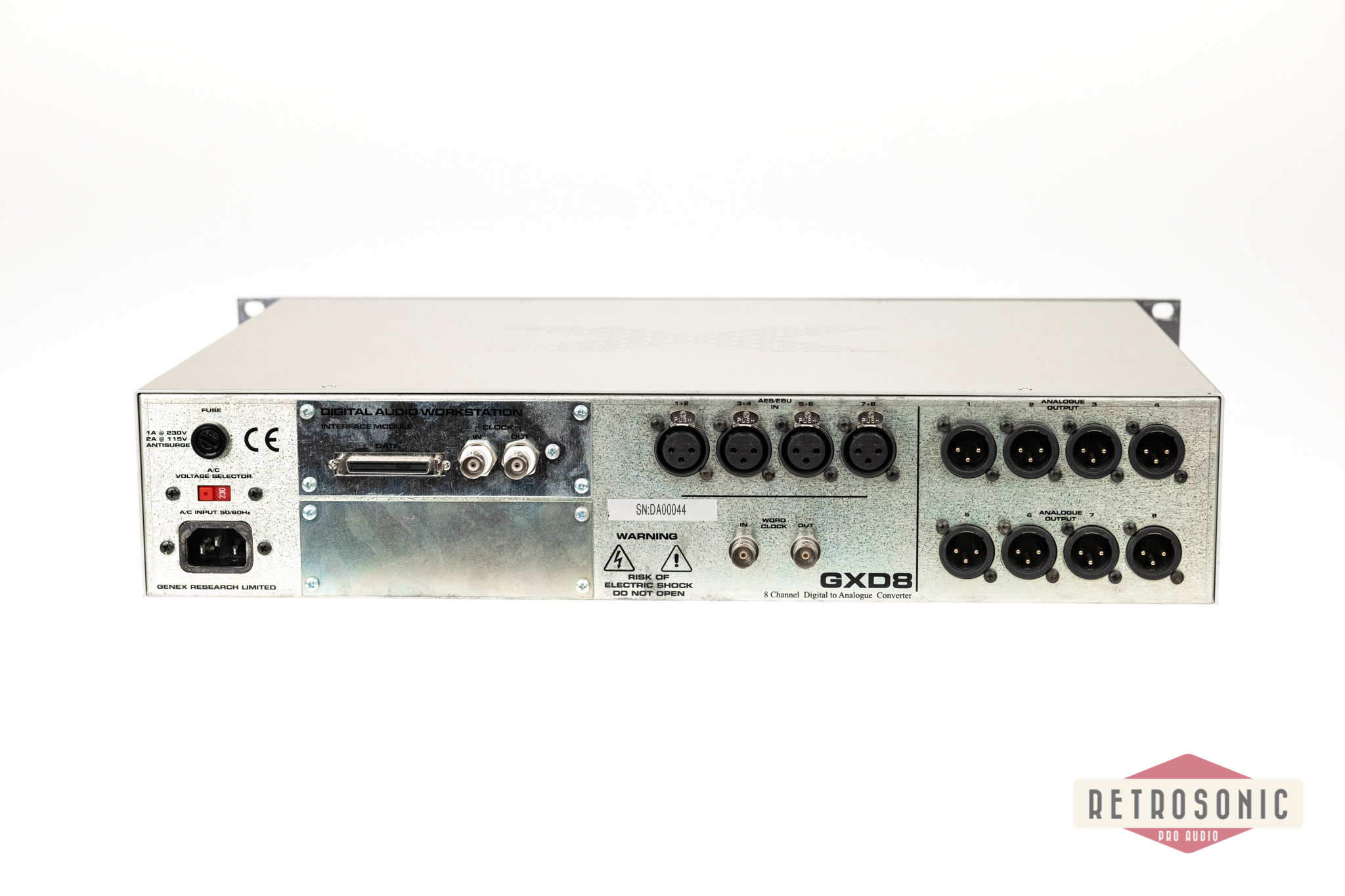 Genex GXD8 8-ch DA-converter with DAW module