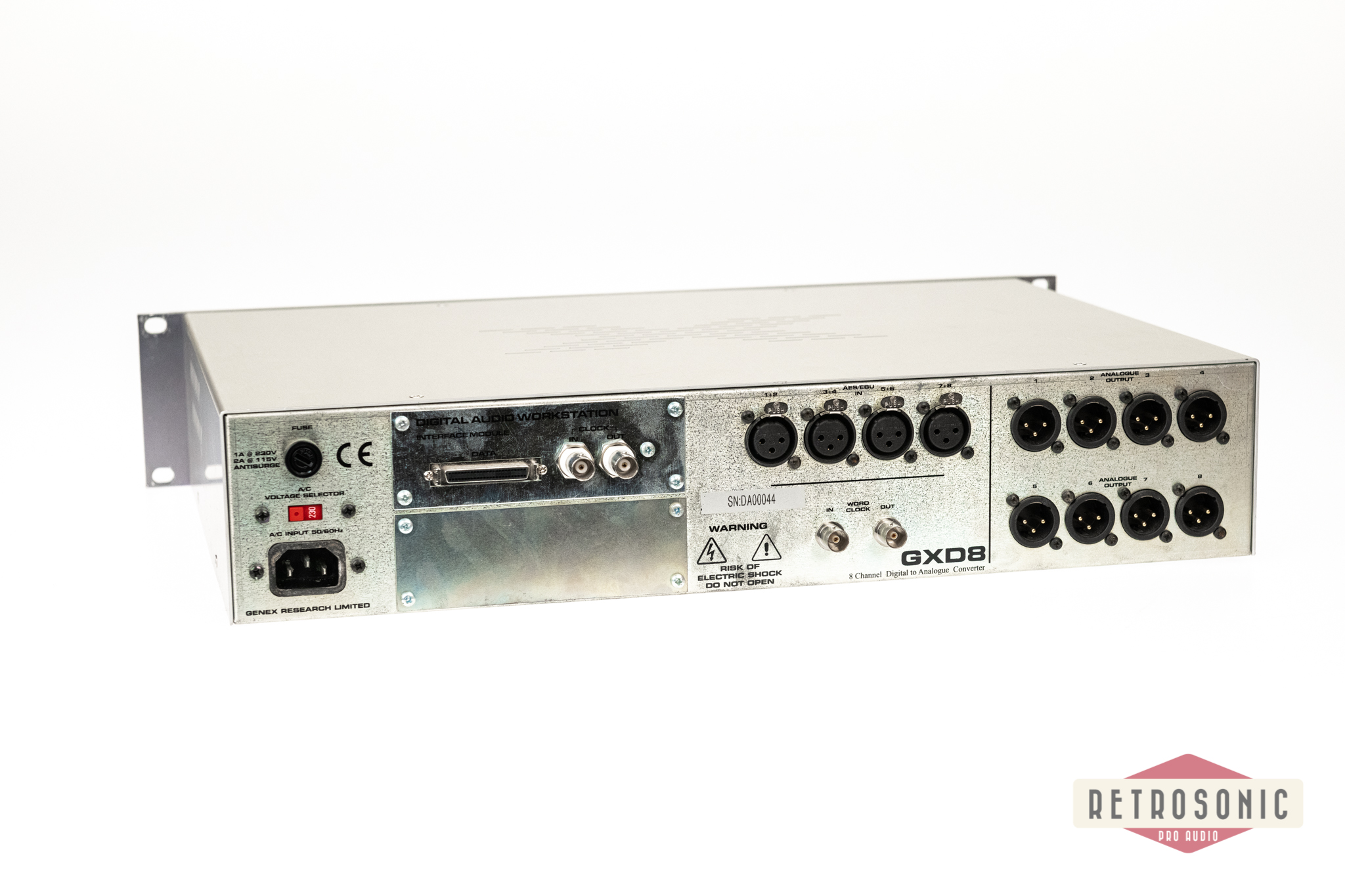 Genex GXD8 8-ch DA-converter with DAW module