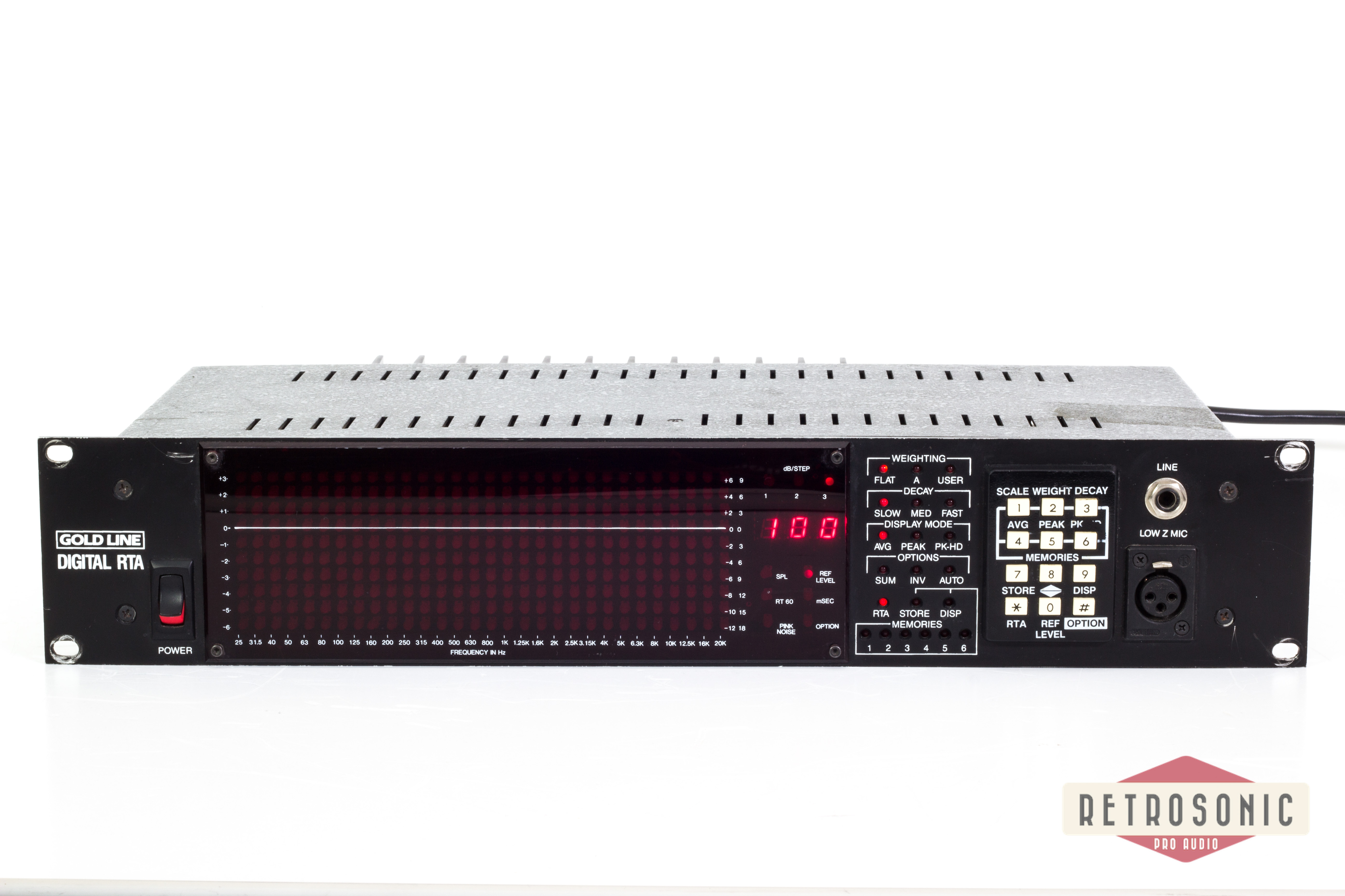 Gold Line Digital RTA 1/30 Octave Spectrum Analyzer