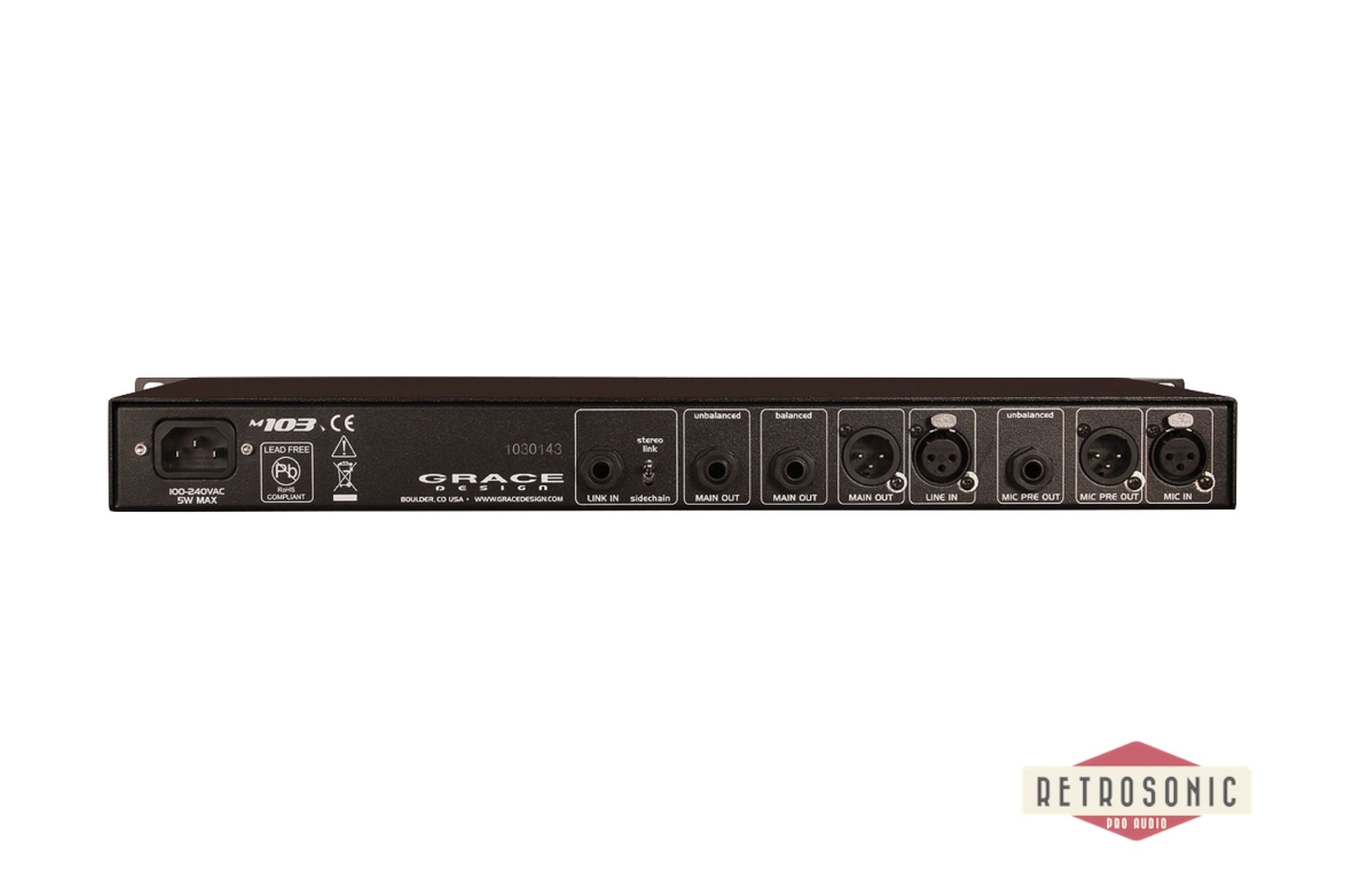 Grace Design m103 channel strip w/preamp, EQ, compressor