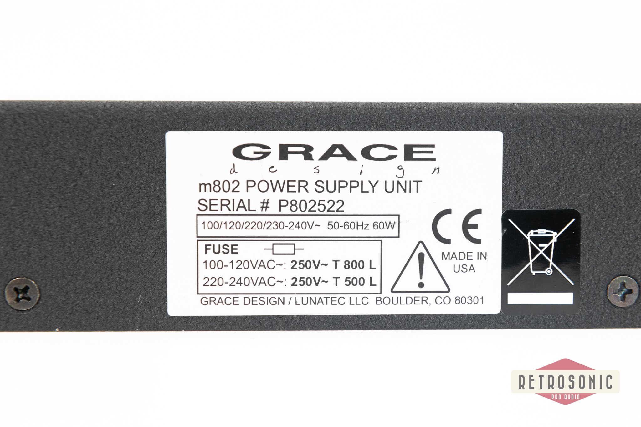 Grace Design m802 8-ch Mic Pre, 8-ch AES out option #3