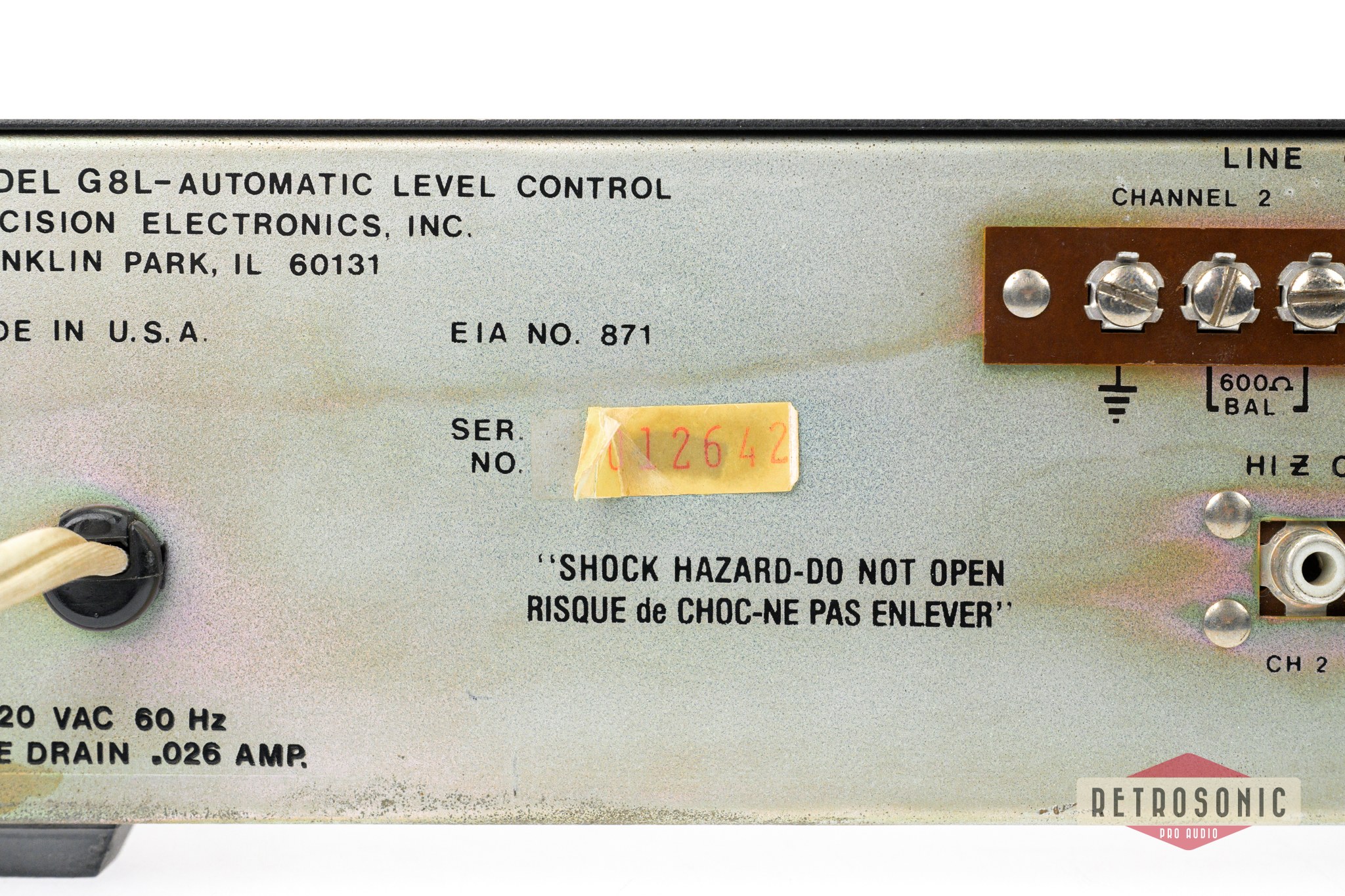 Grommes G8L Precision Automatic Level Control