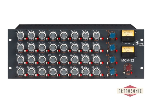 Heritage Audio 20 Channel mixer with subgroups and inserts