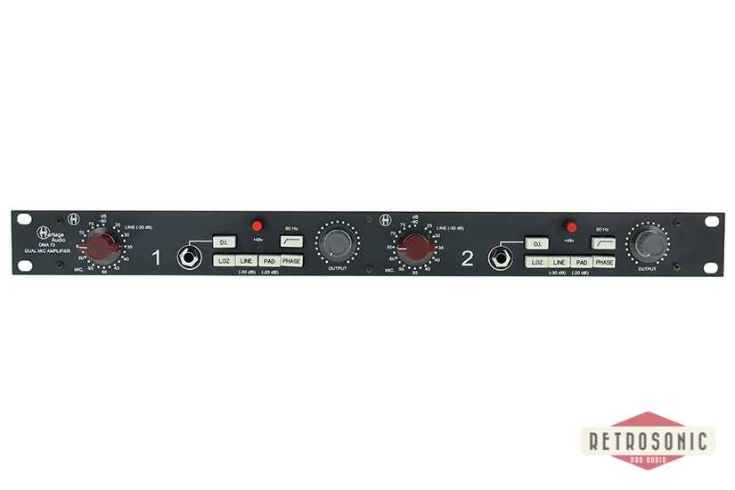 Heritage Audio DMA 73 Dual Mic Preamp DI