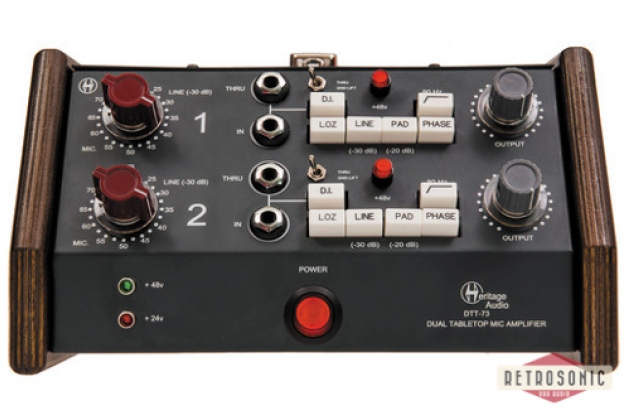 Heritage Audio Stereo Mic Preamp DI in Tabletop Format