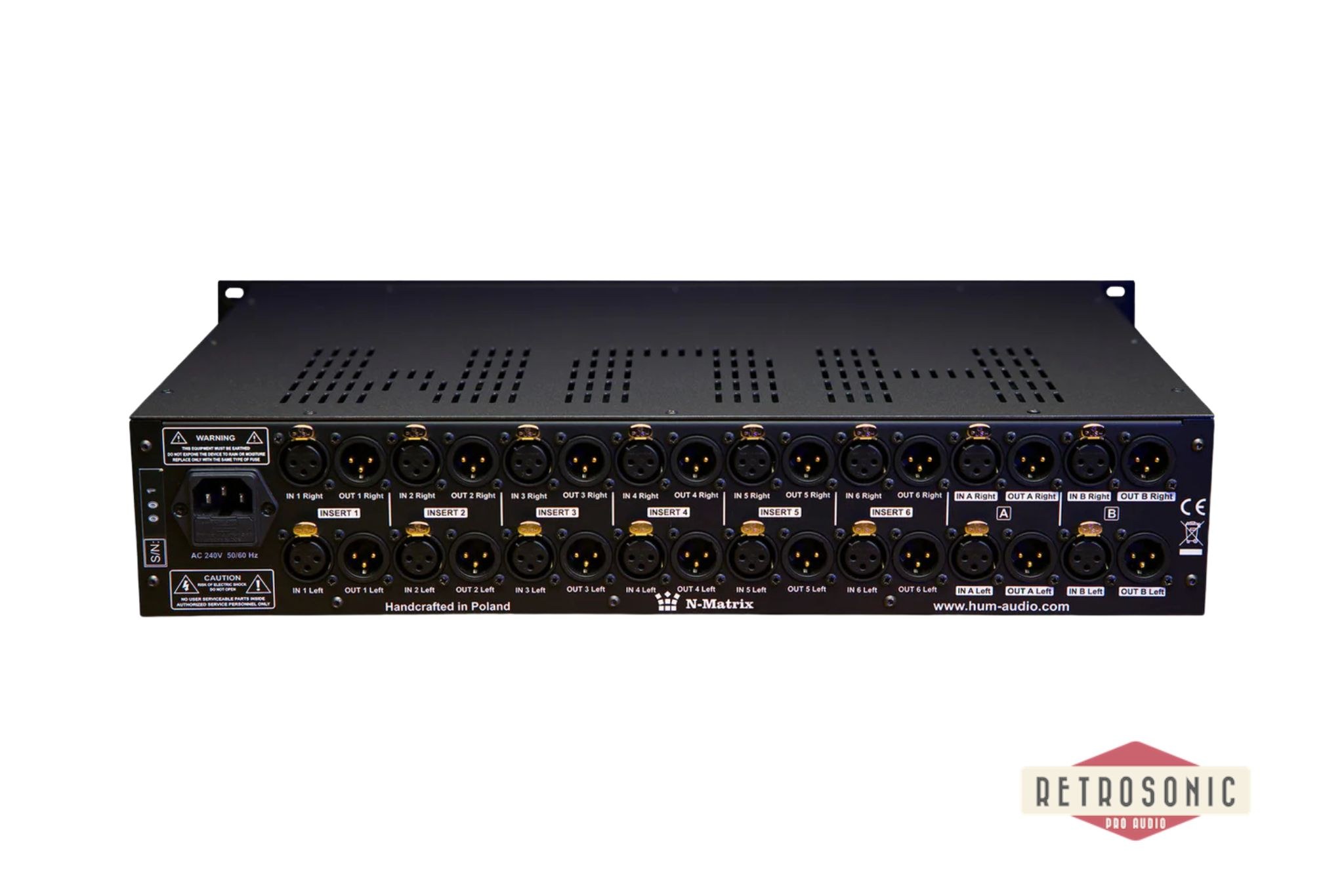 HUM Audio Matrix Mastering Relay Based Patchbay