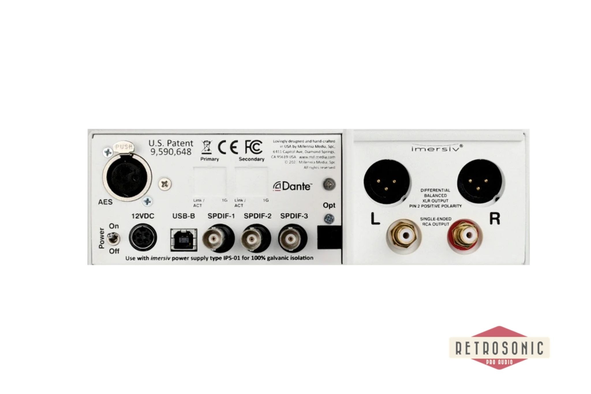 imersiv D-1 DAC Stereo Multi-path HDR-A D-to-A Converter