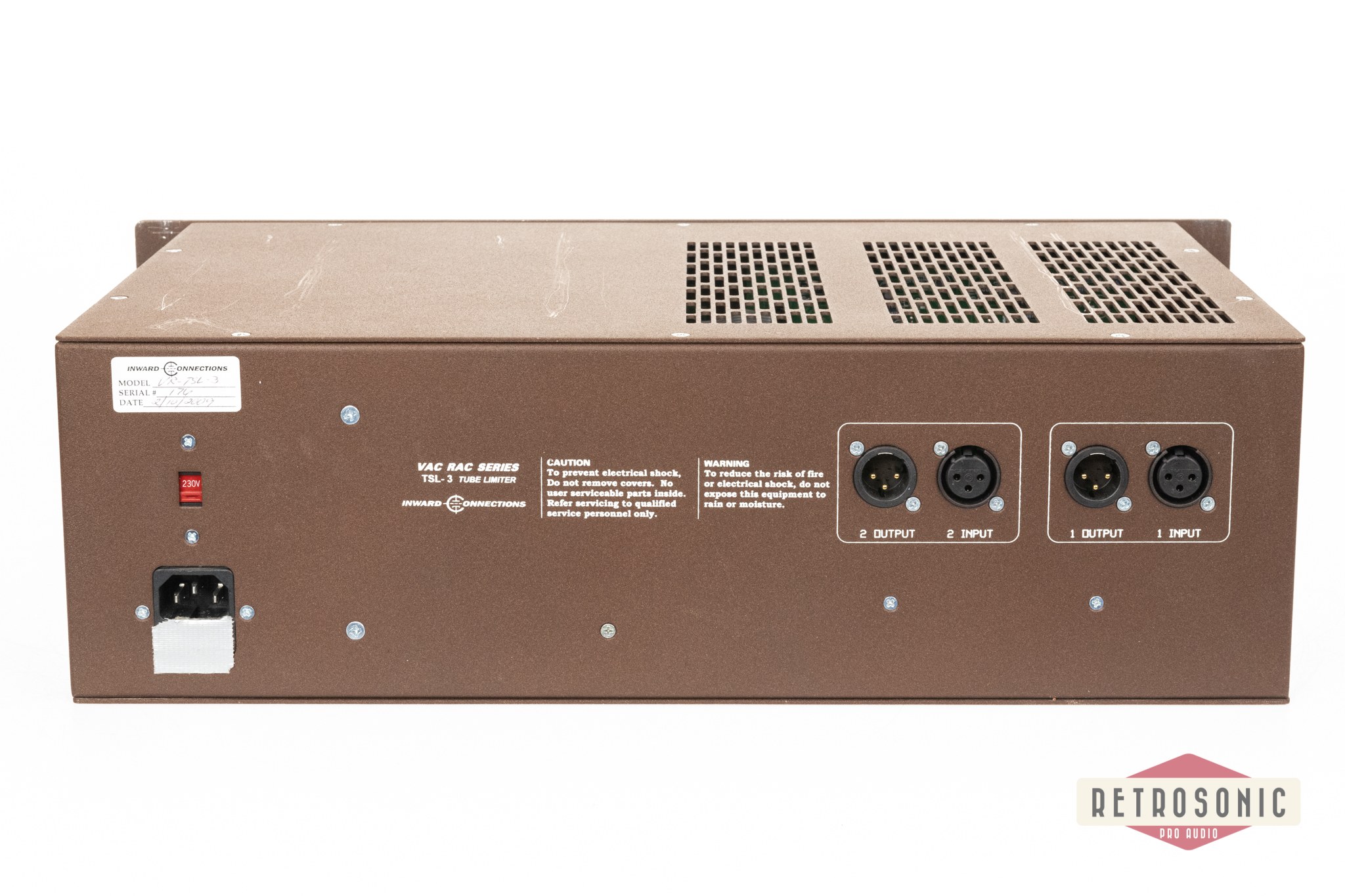 Inward Connections Vac Rac TSL-3 2-Channel Tube Limiter