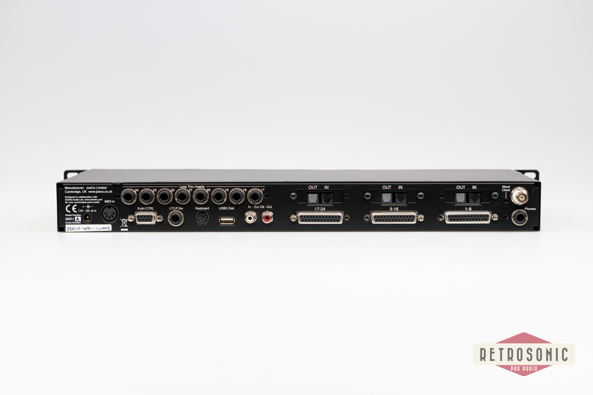 JoeCo Blackbox BRR1-A Recorder. Adat-version & 24-ch Analog I/O (DB25)