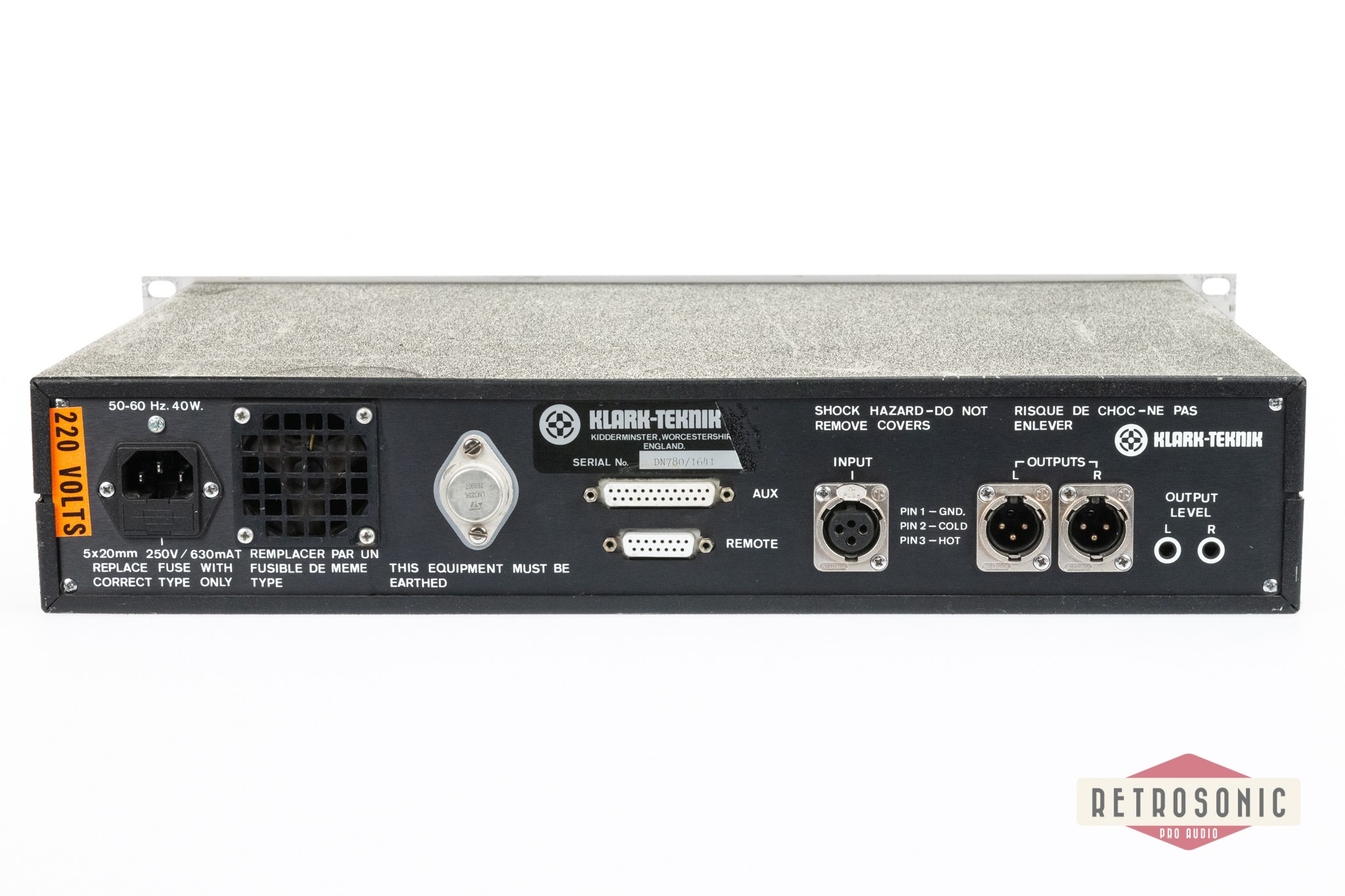 Klark Teknik DN780 Digital Reverberator / Processor