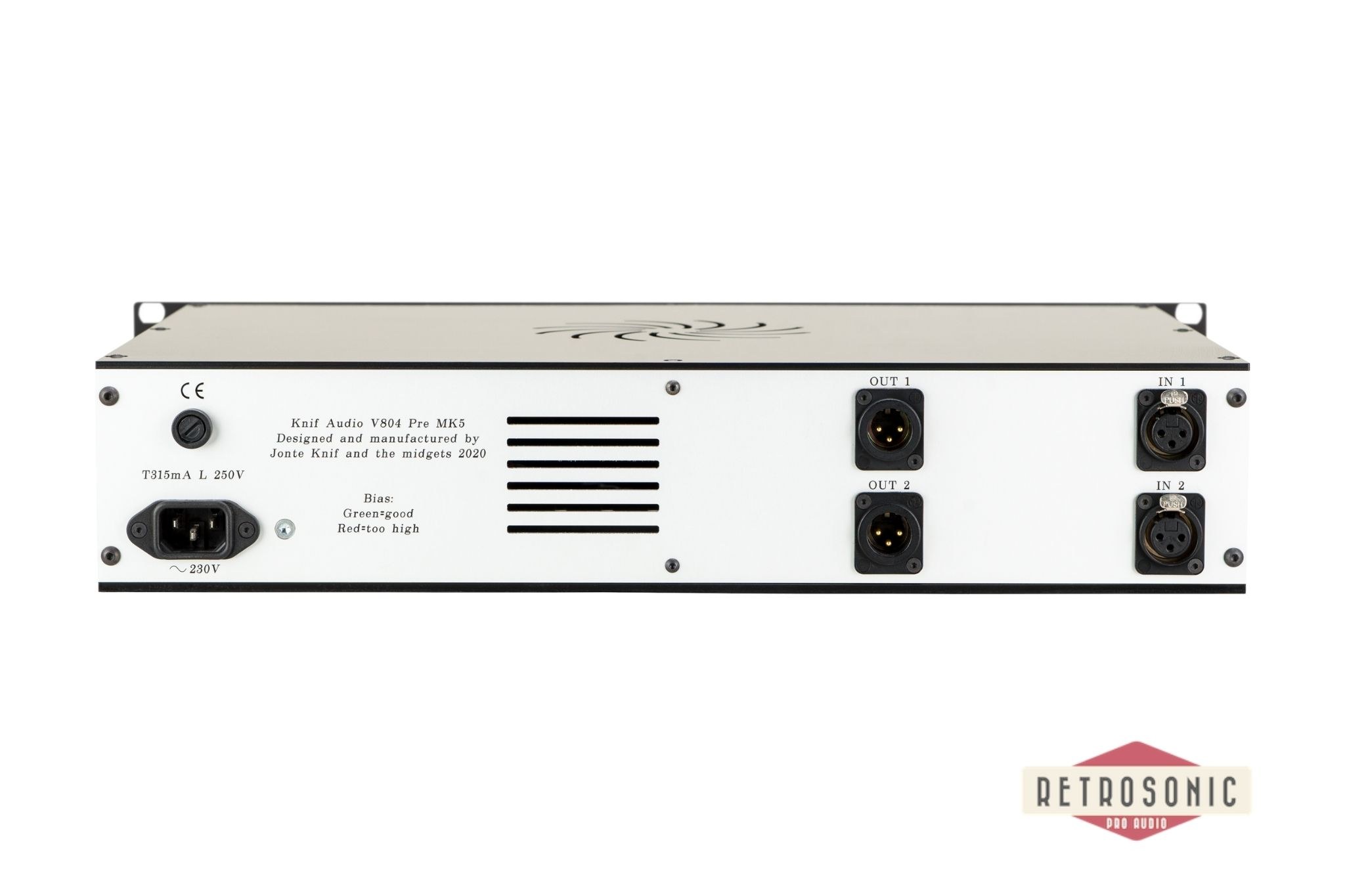 Knif Audio V804 Pre 2-Channel Microphone Preamplifier