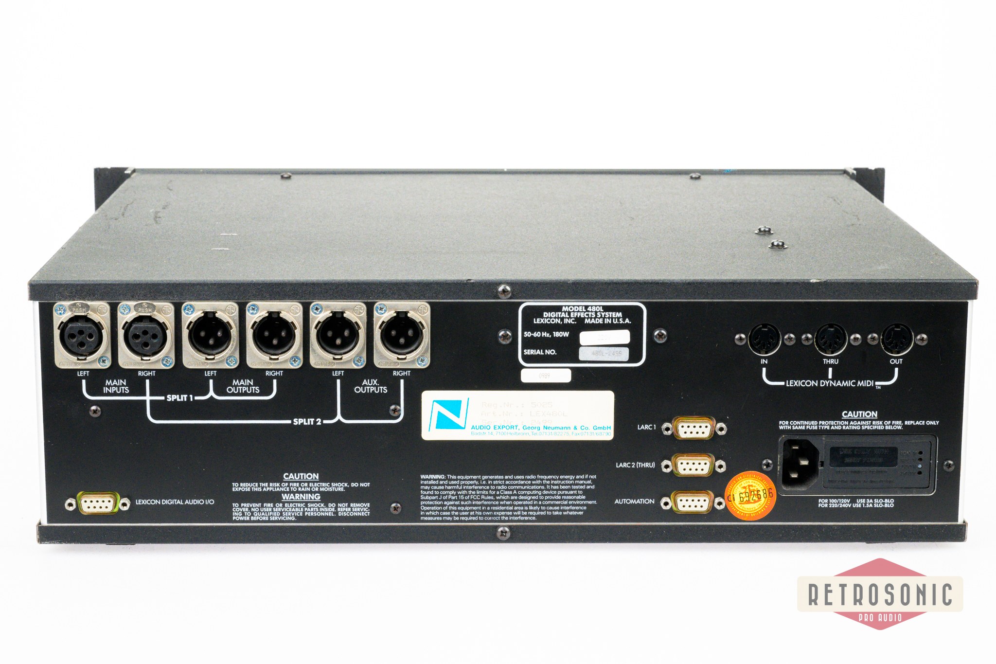 Lexicon 480L V4.1 Digital Effects System w. Samplimg Memory Expansion