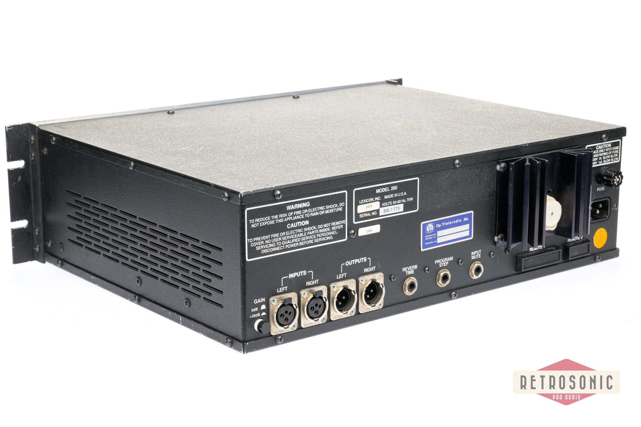 Lexicon Model 200 Digital Reverberator #200-1775