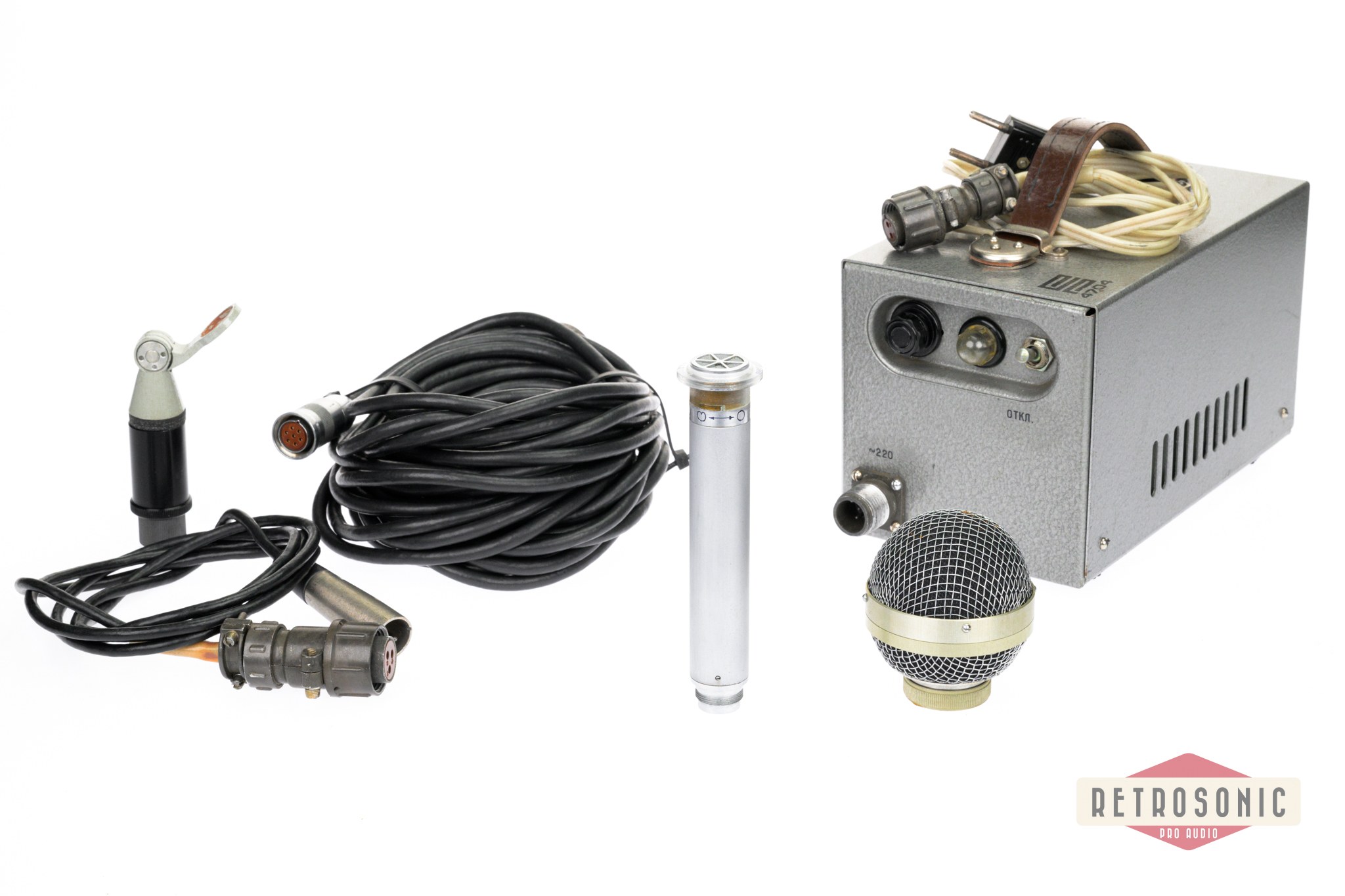 Lomo 19-A 4 Tube Microphone w PSU. Original vintage.