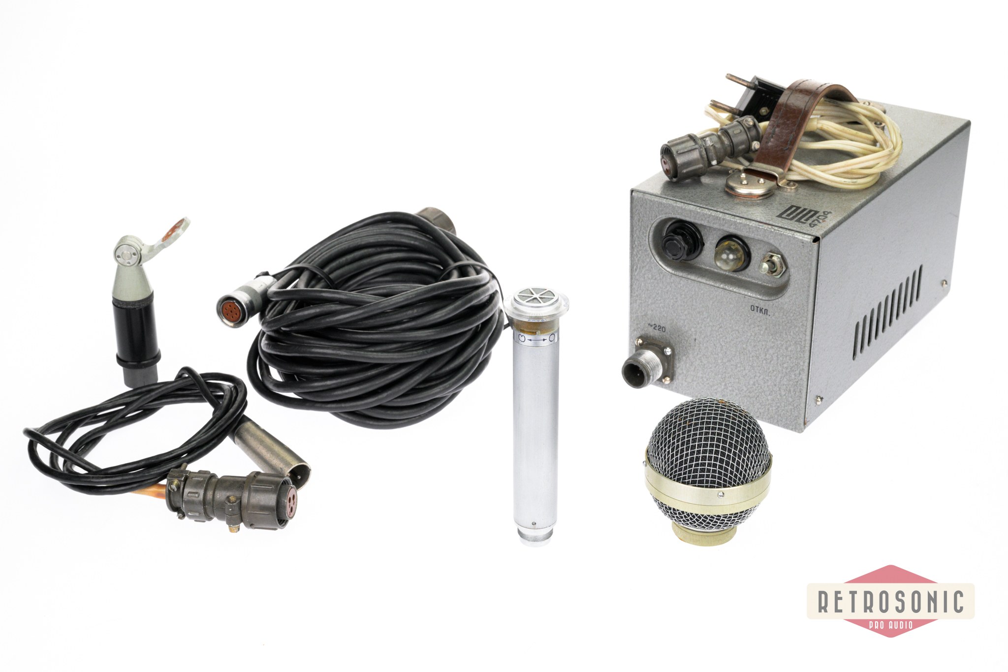 Lomo 19-A 4 Tube Microphone w PSU. Original vintage.