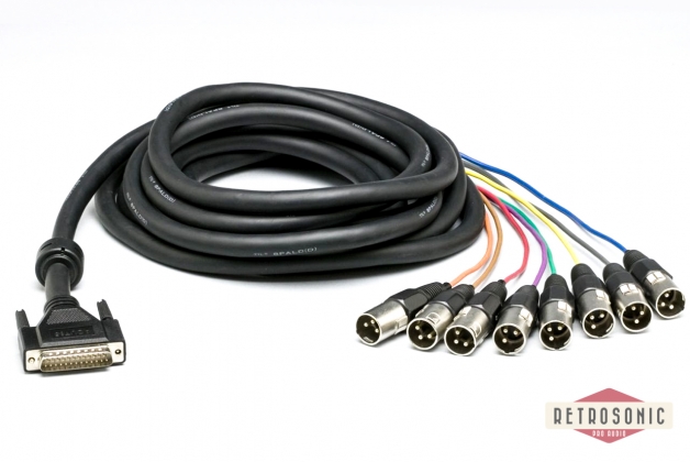 retrosonic - Lynx CBL-AOUT85 Analog output cable. D25-8xXLR-M 5m
