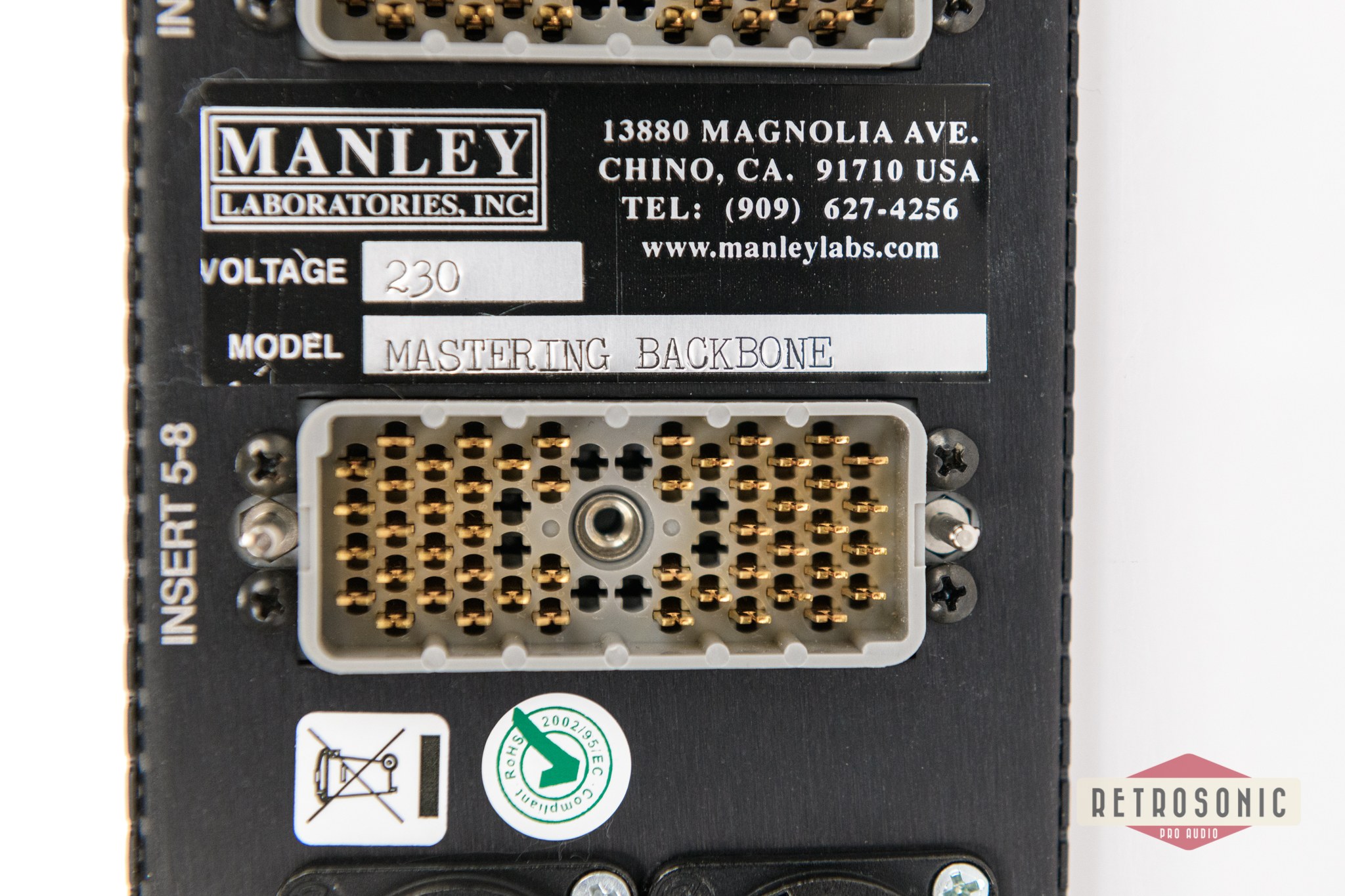 Manley Backbone Mastering Insert Processor w. Cabling