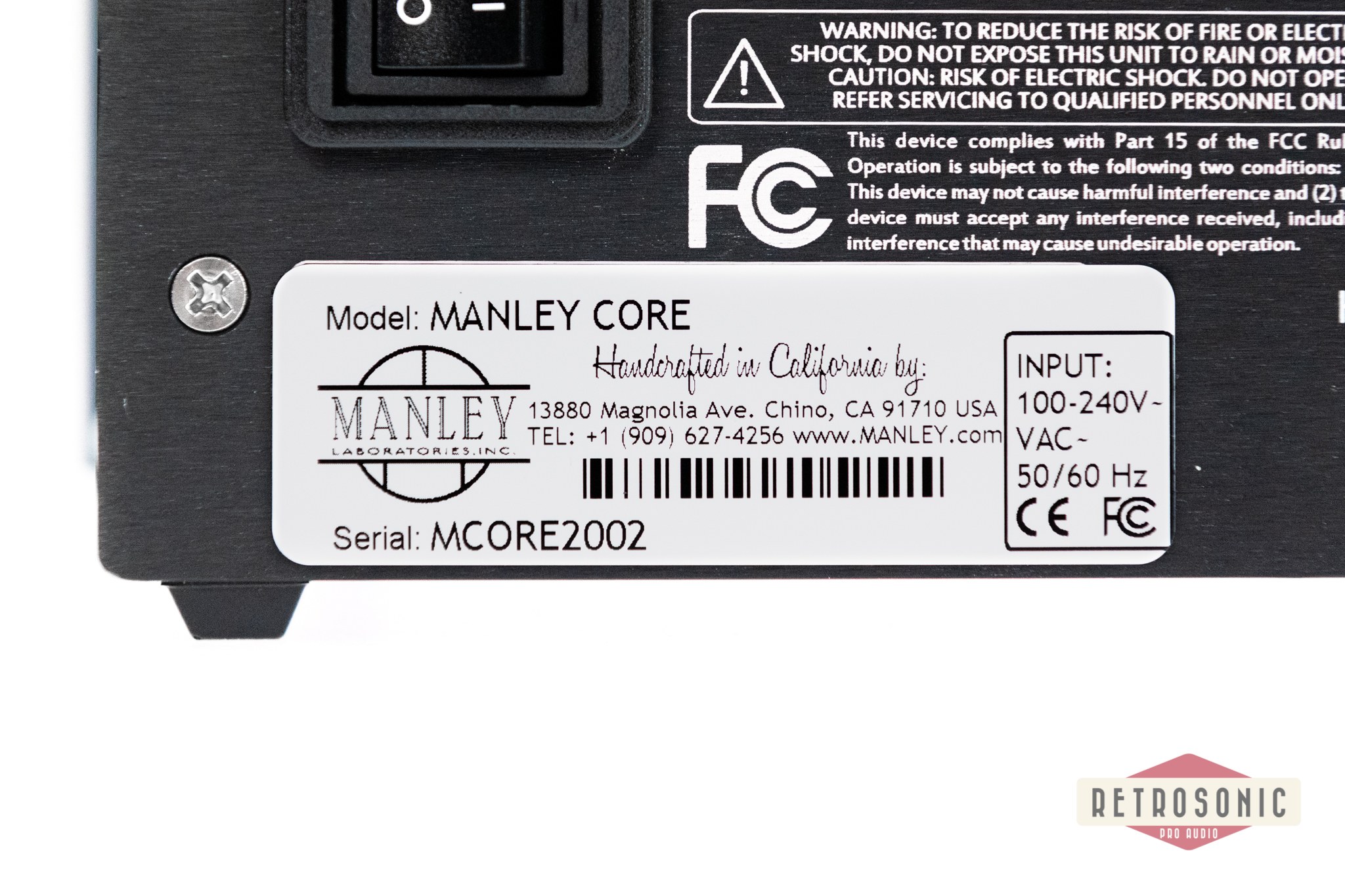 Manley CORE Reference Channel Strip