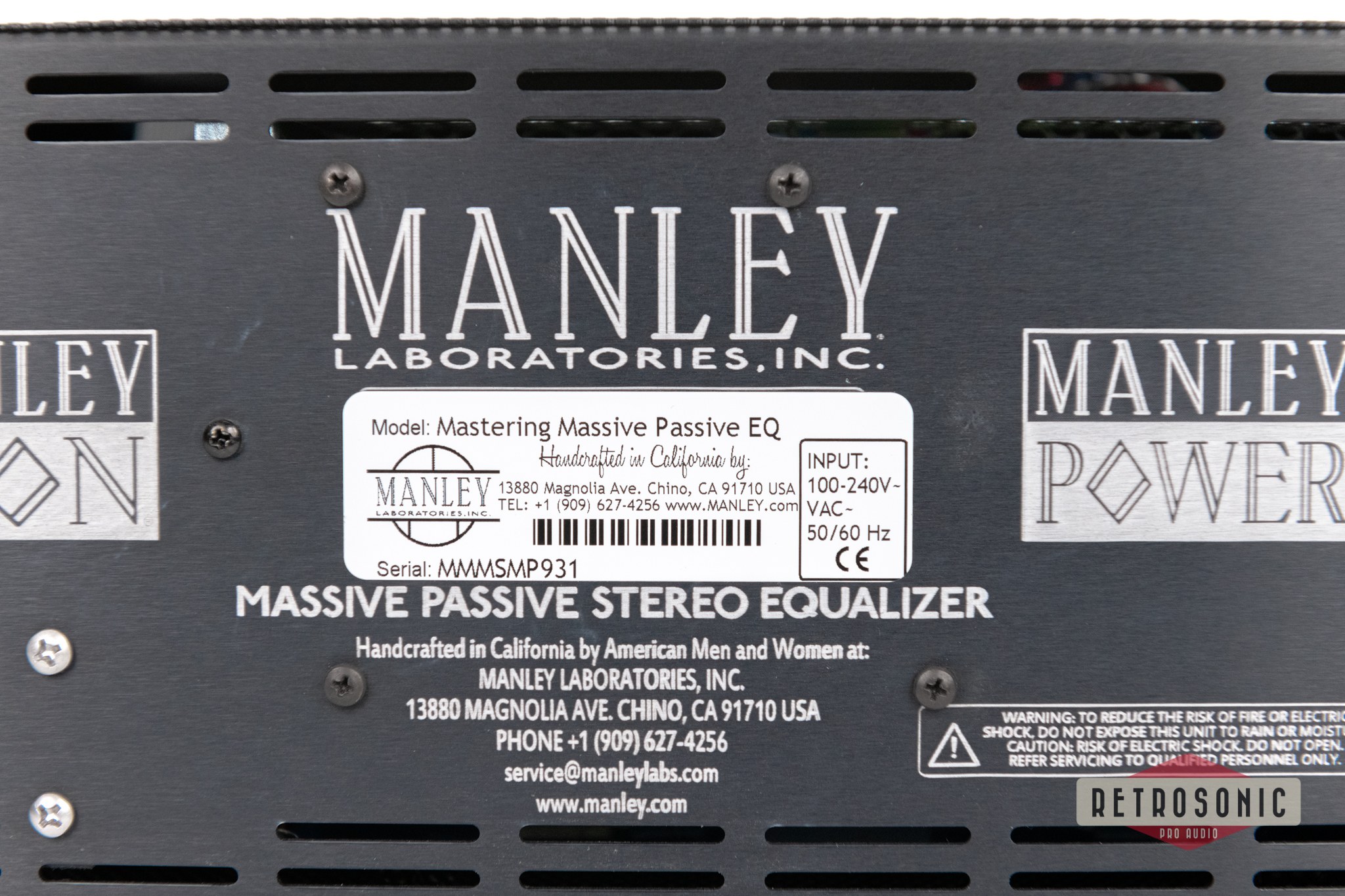 Manley Massive Passive Mastering EQ