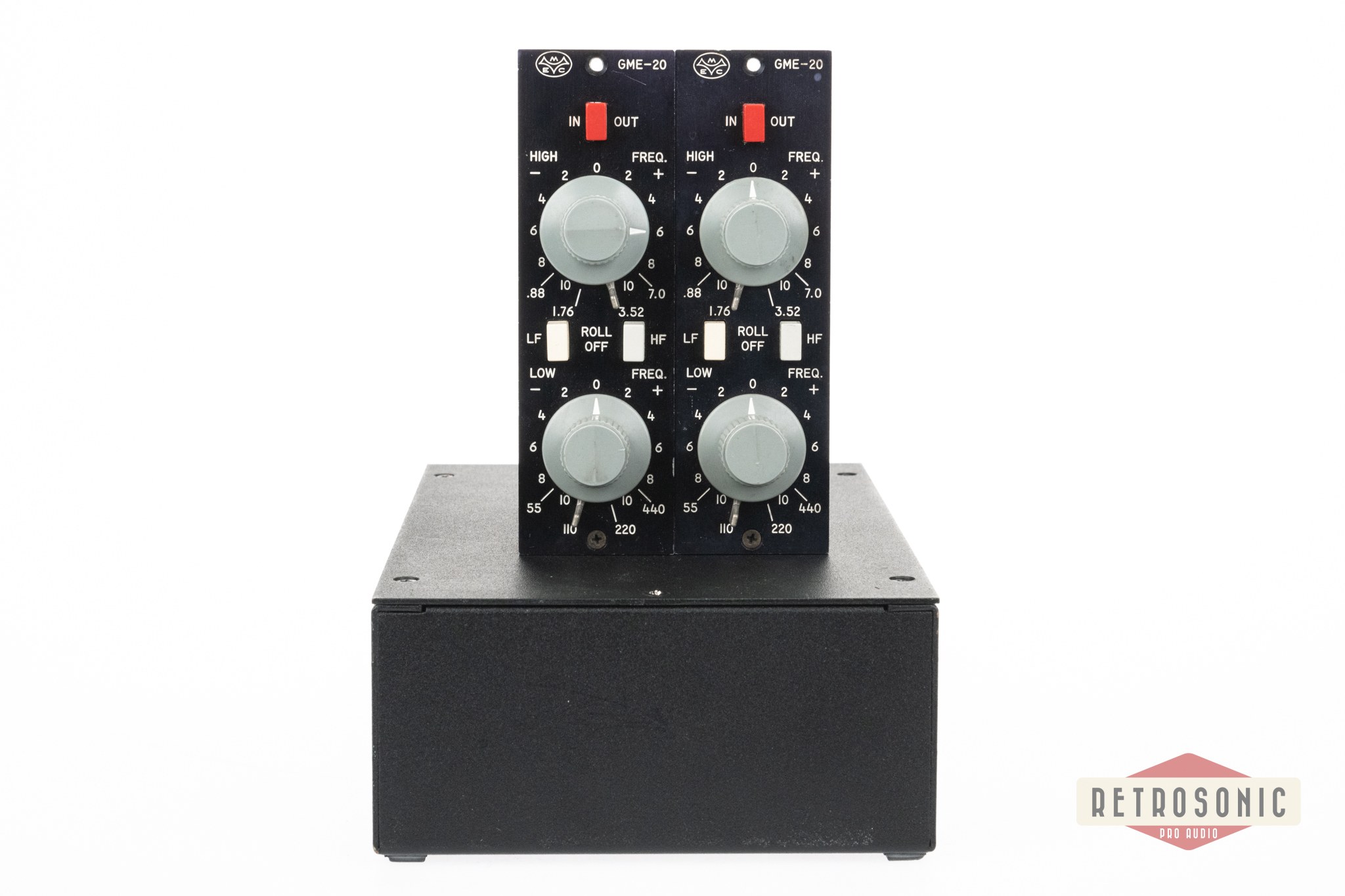 Melcor GME 20 Eq pair with external PSU and audio connectors