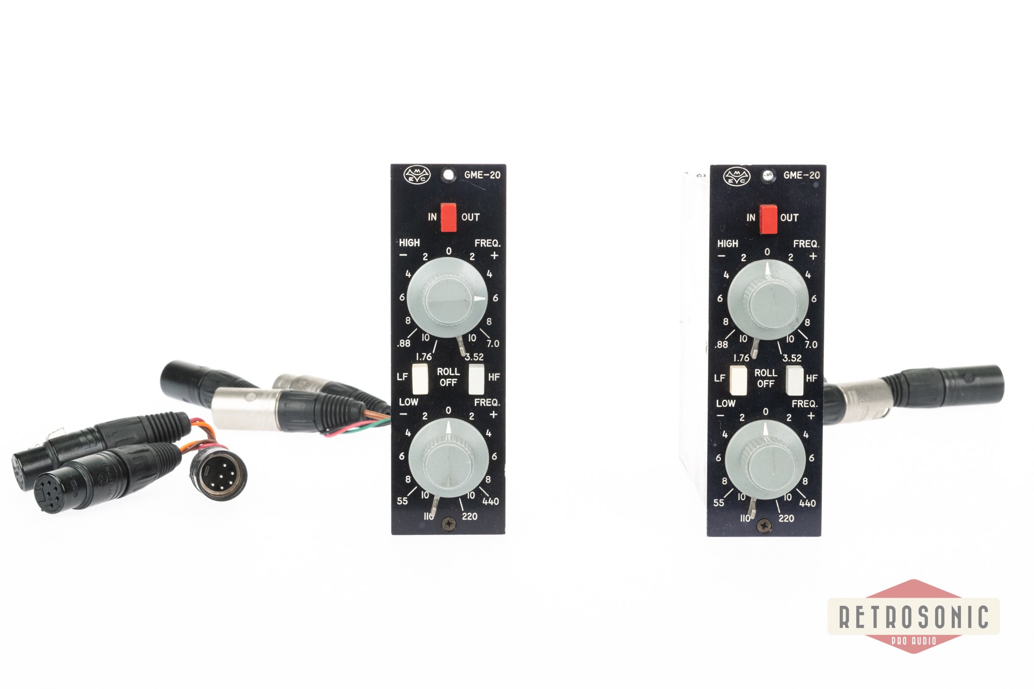 Melcor GME 20 Eq pair with external PSU and audio connectors