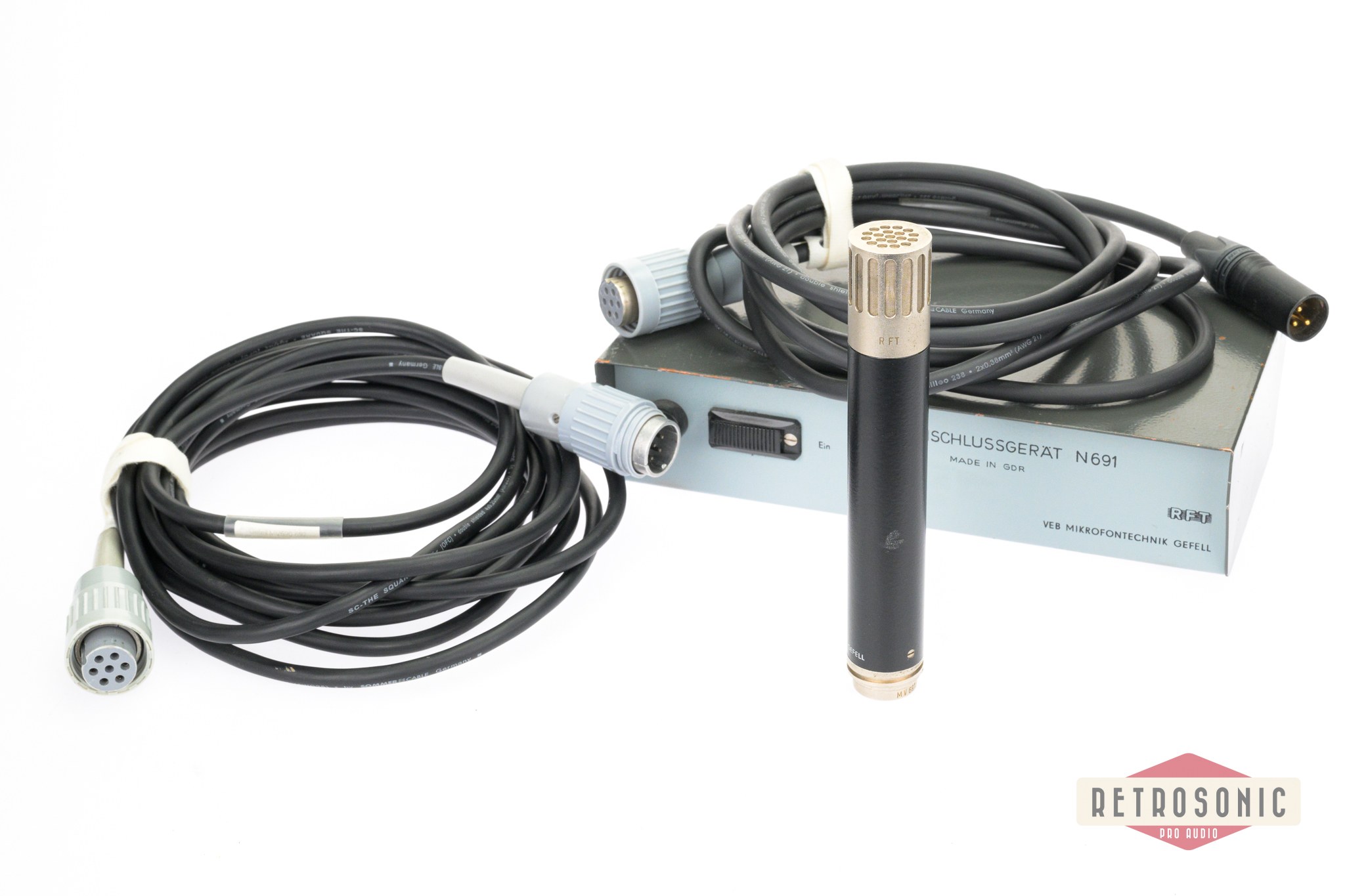 Microtech Gefell MV691/M94 Cardioid 12Volt Condenser Microphone, N691 PSU