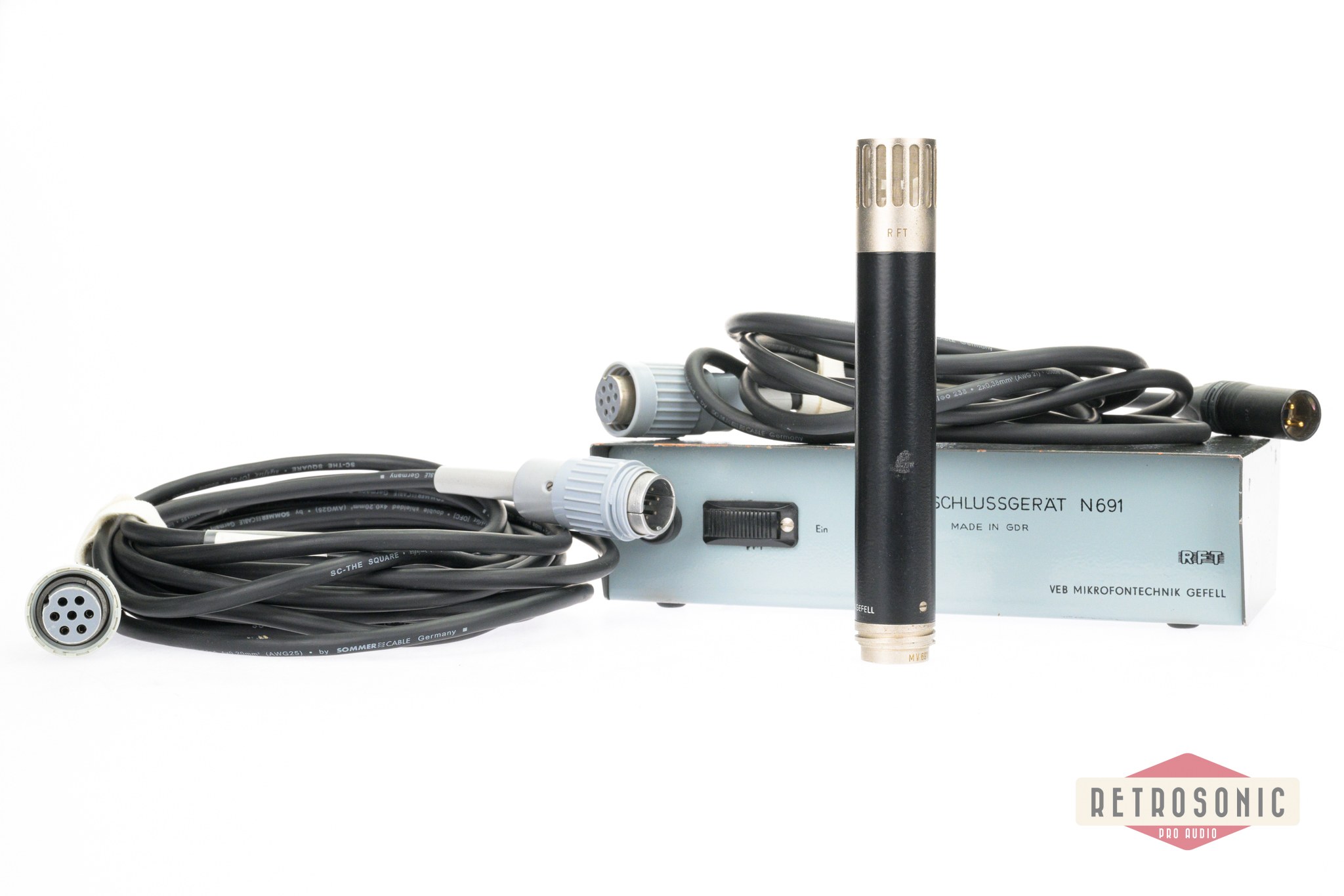Microtech Gefell MV691/M94 Cardioid 12Volt Condenser Microphone, N691 PSU