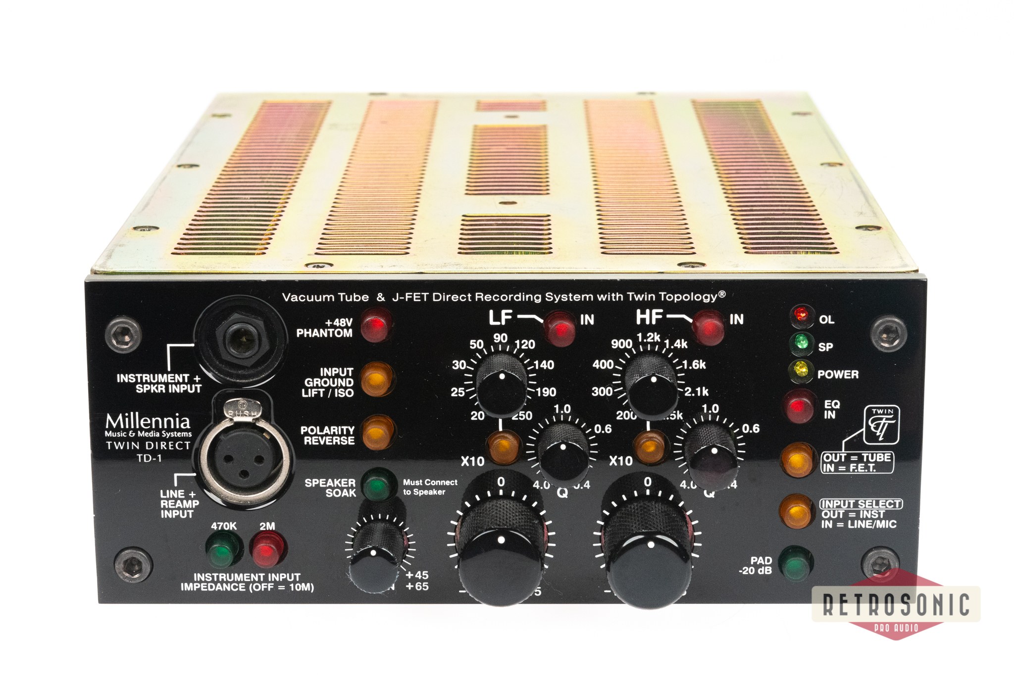 Millennia TD-1 Twin Topology Half Rack Channel Strip