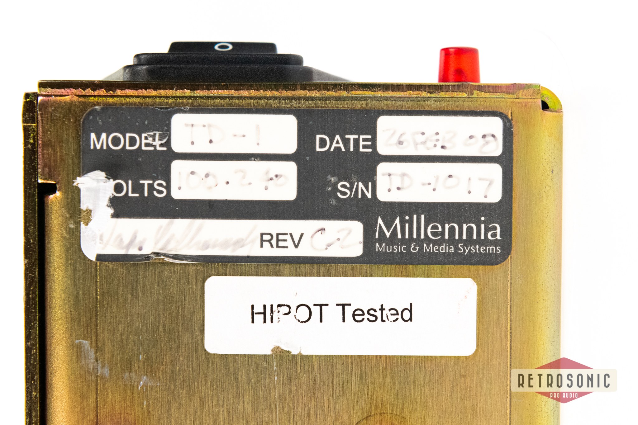 Millennia TD-1 Twin Topology Half Rack Channel Strip