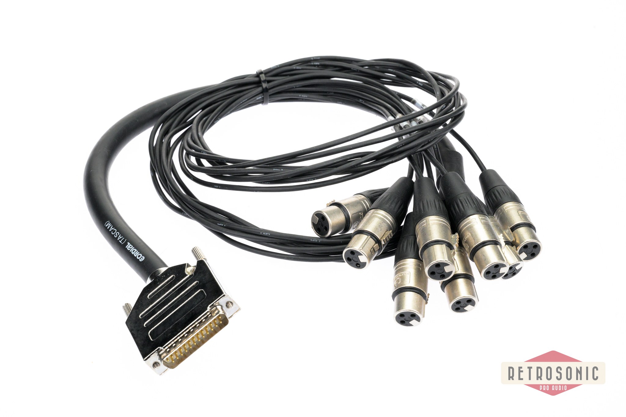 Multicore Cordial 1.5m 8-pair DB25-XLR-F (Tail 1m)