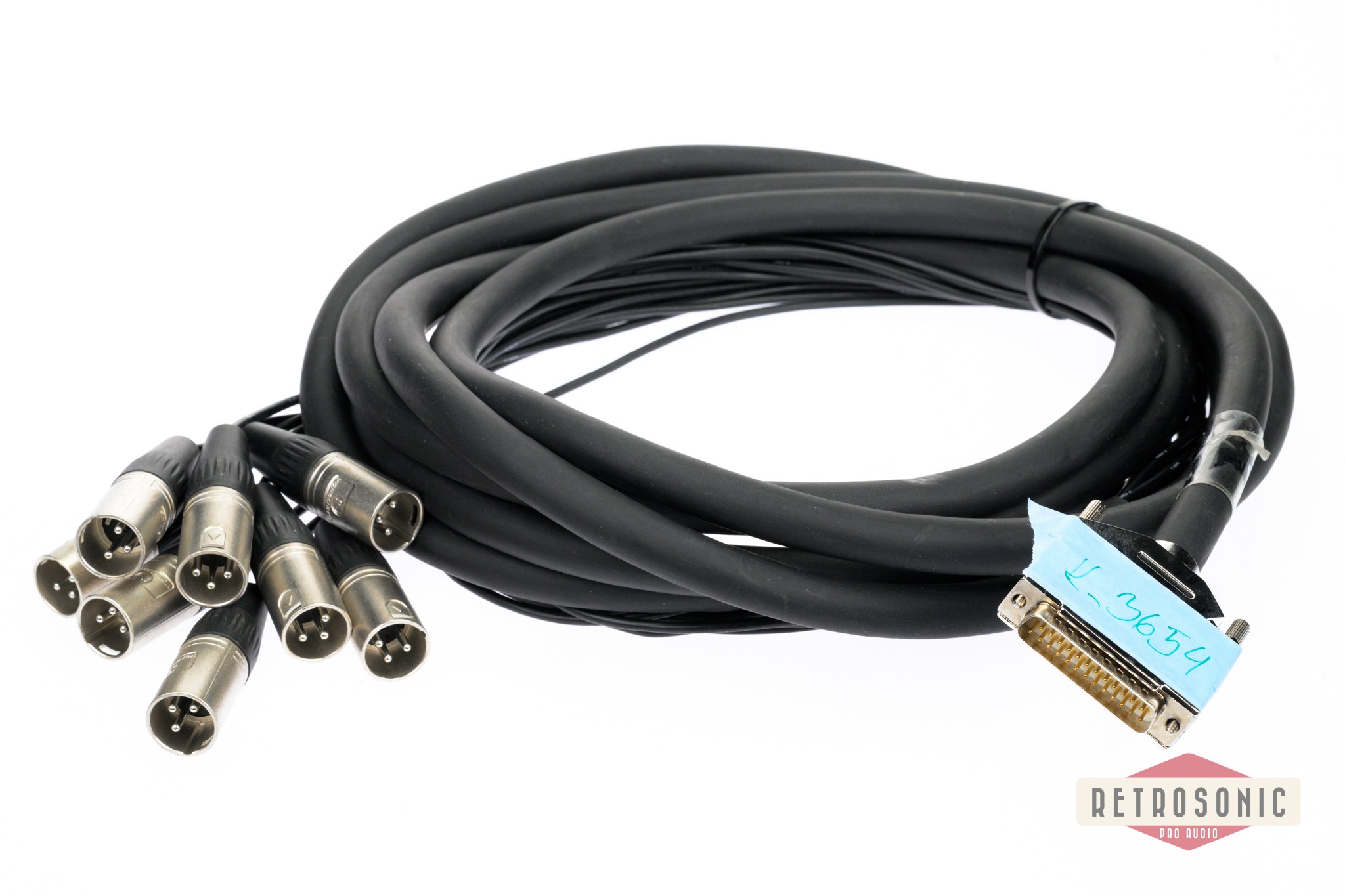 Multicore Cordial 5m 8-pair DB25-XLR-M (Tail 1.2m)