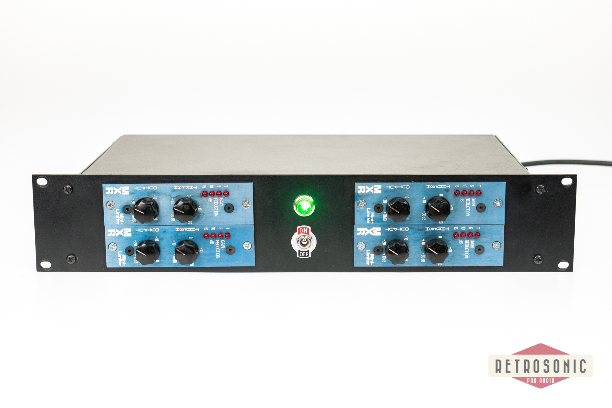 MXR 4 pcs Mini-Limiter Blue 2U rack