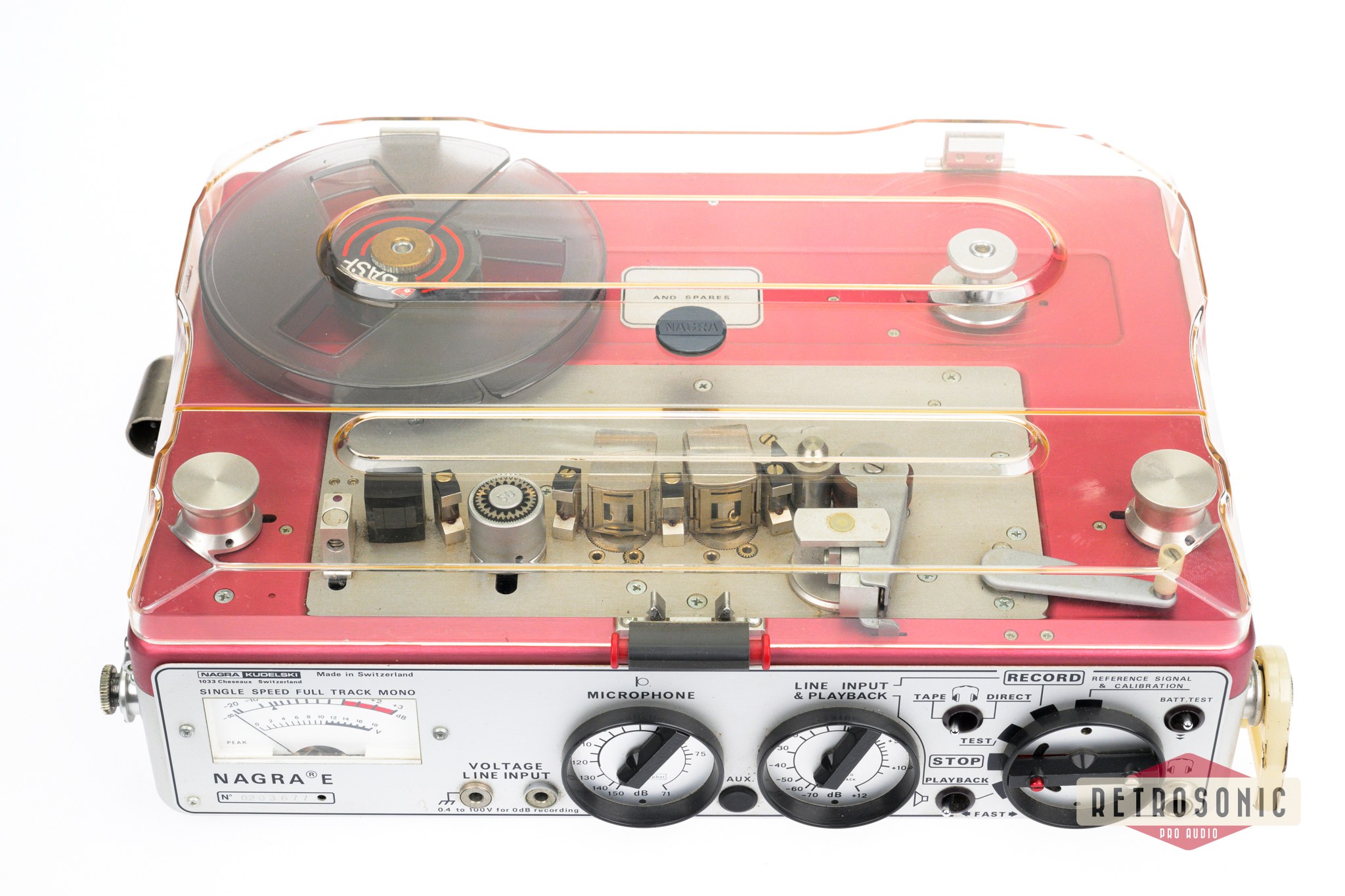 Nagra E Portable Mono Full Track Analog Audio Tape Recorder