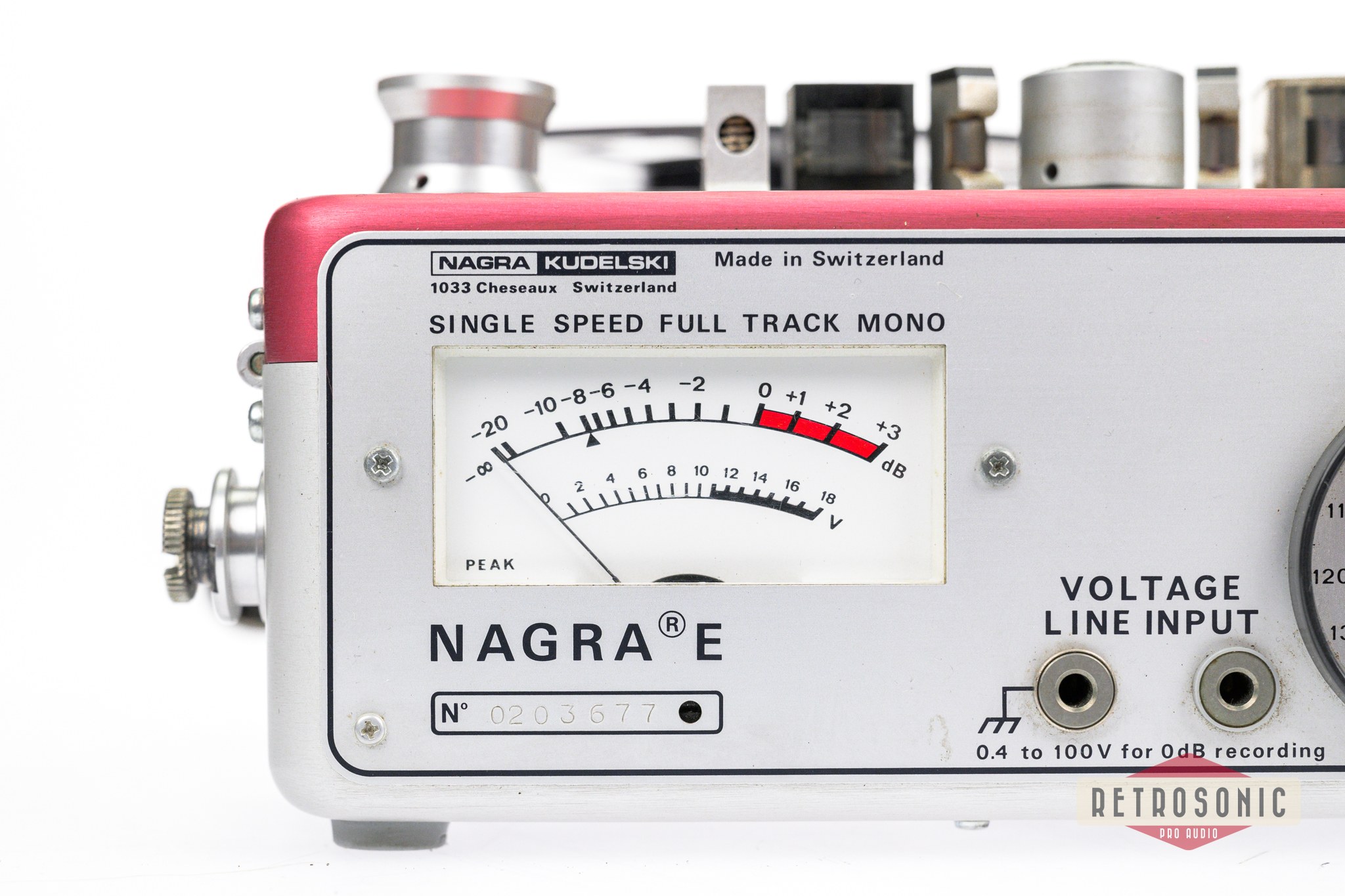 Nagra E Portable Mono Full Track Analog Audio Tape Recorder