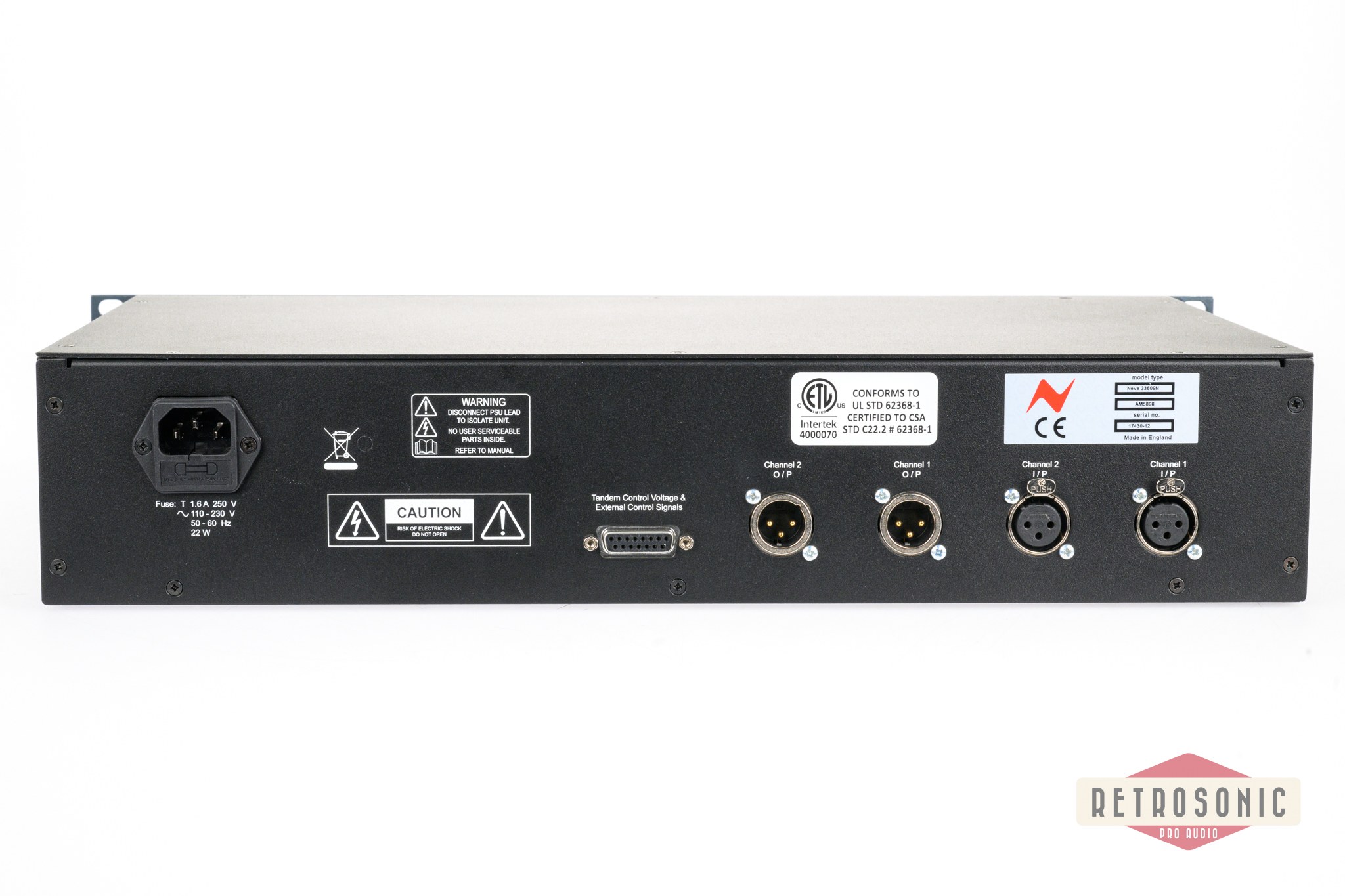 Neve 33609/N Limiter Compressor